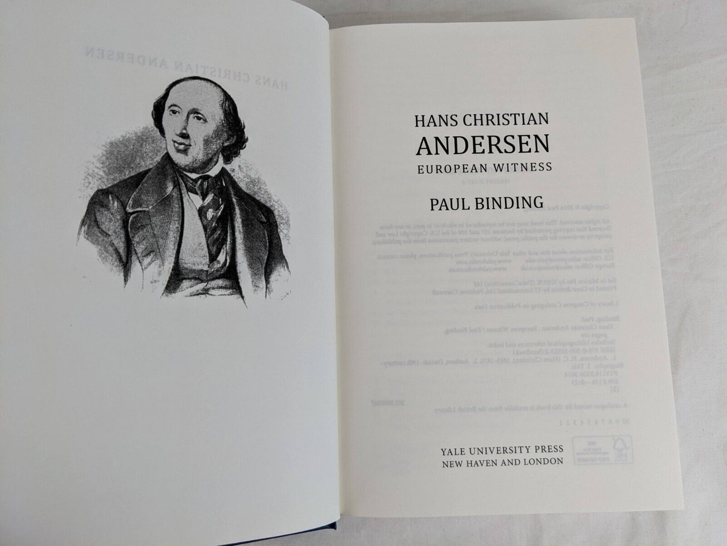 Hans Christian Andersen: European Witness by Paul Binding hardcover 2014