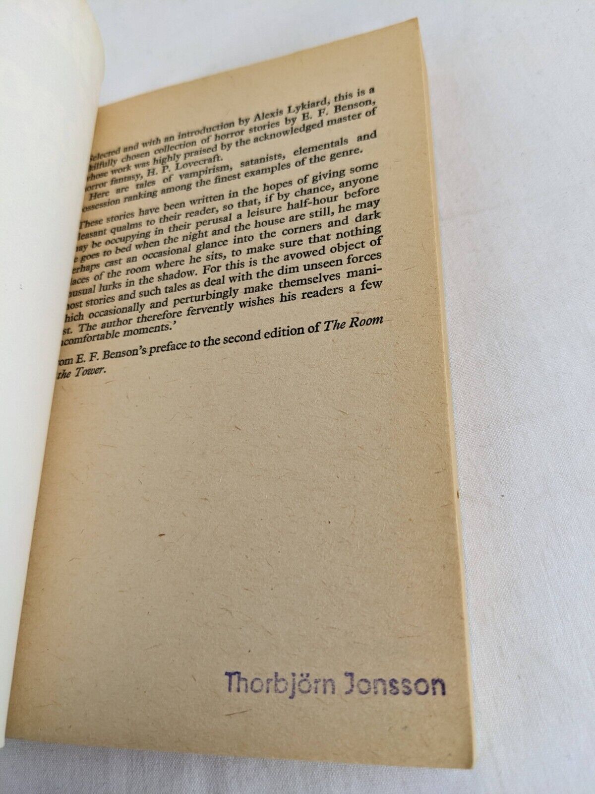 The best Horror stories of E. F. Benson: The horror horn 1974