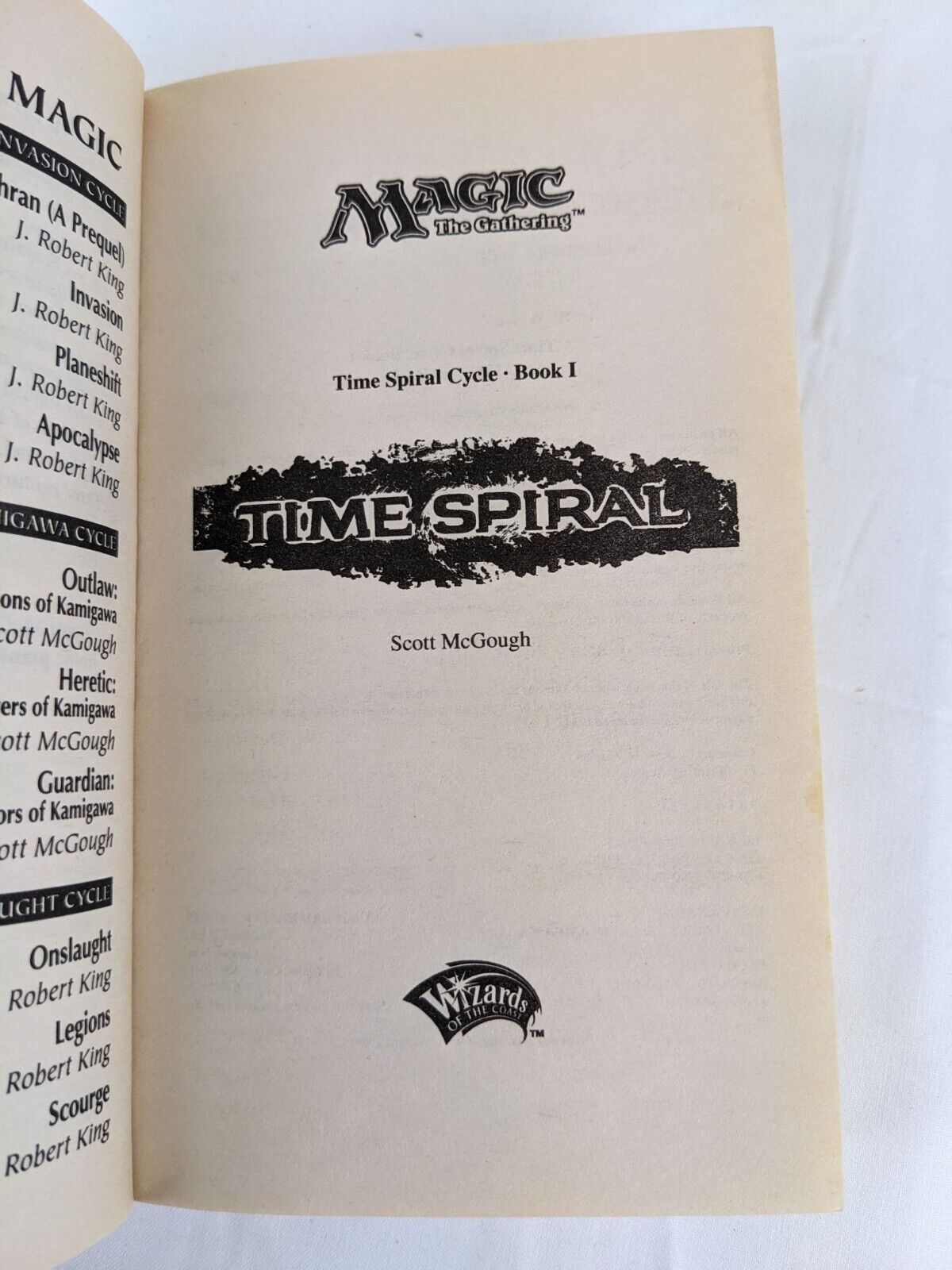 Magic the gathering: Time Spiral by Scott McGough 2006