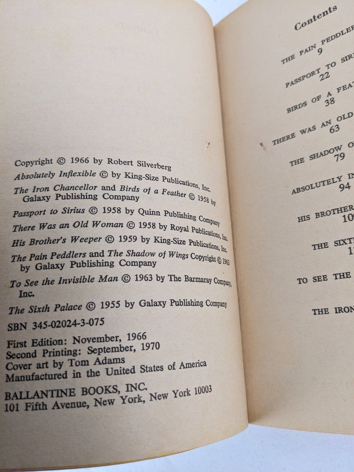 Needle in a timestick by Robert Silverberg 1970