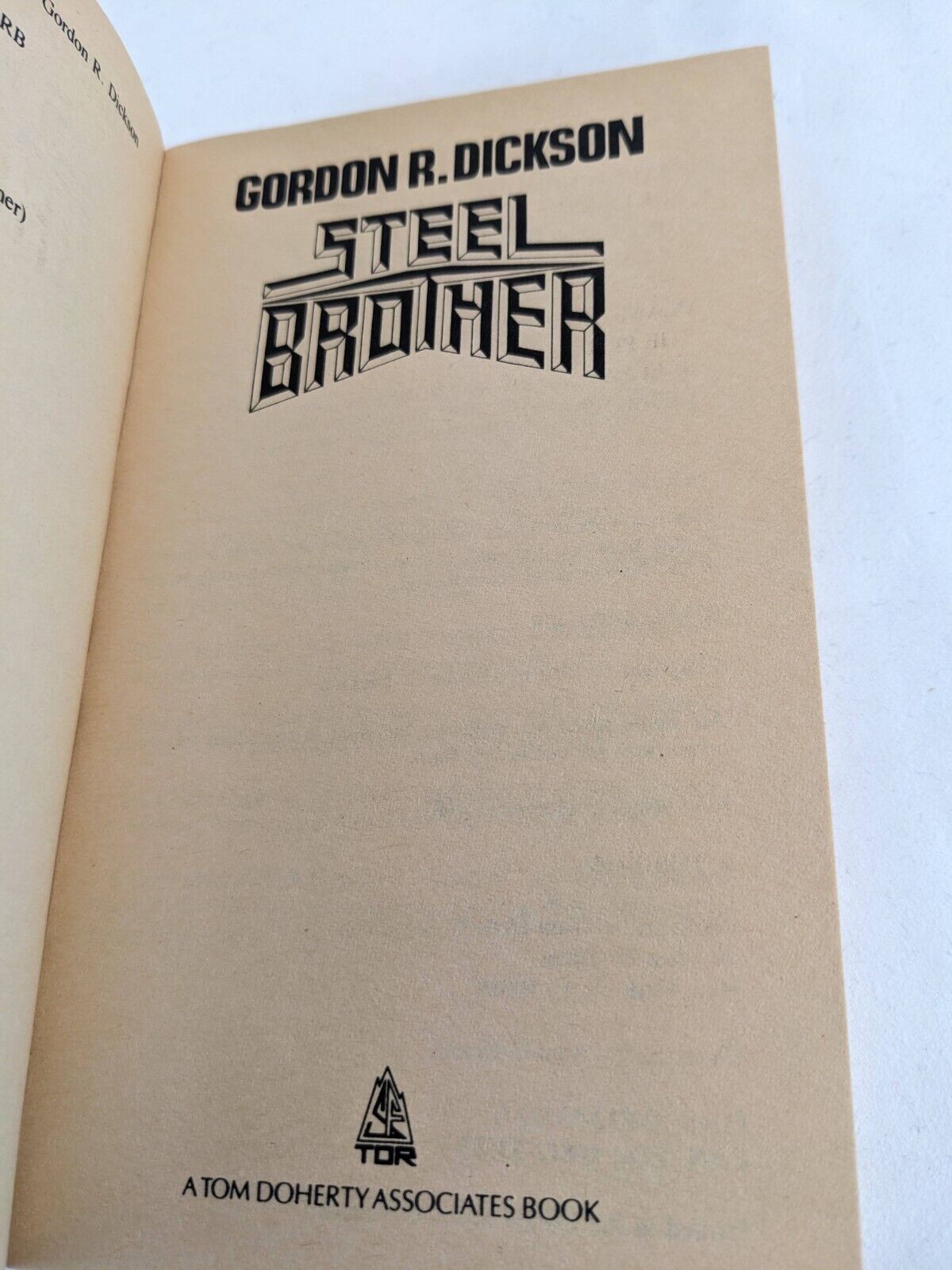 Steel brother by Gordon R. DIckson 1985