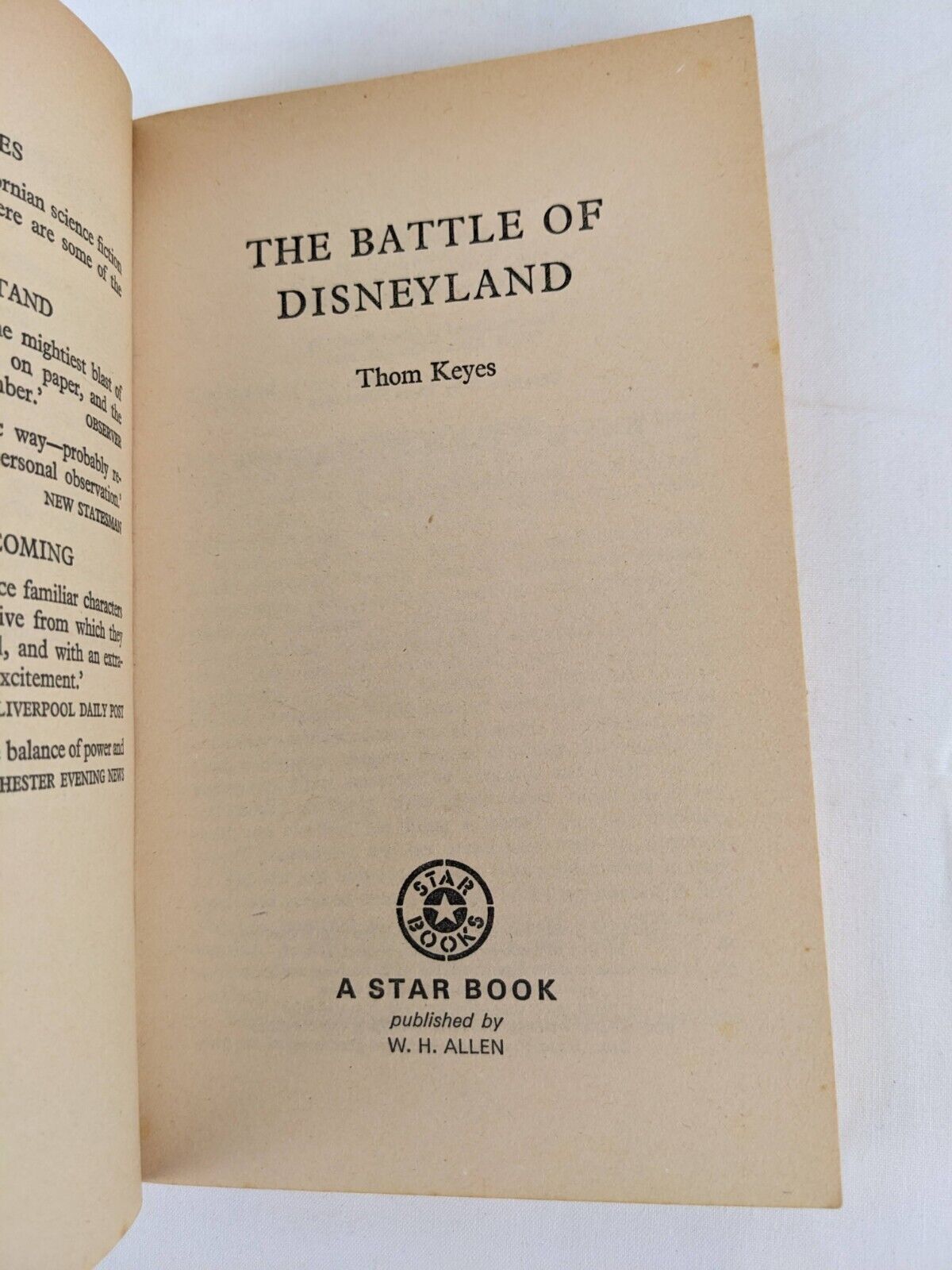 The battle of Disneyland by Thom Keyes 1974