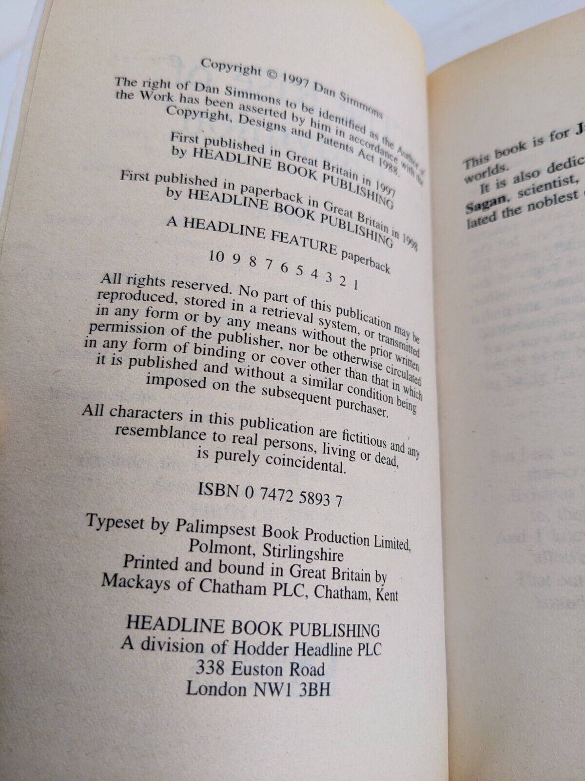 The rise of Endymion by Dan Simmons 1998