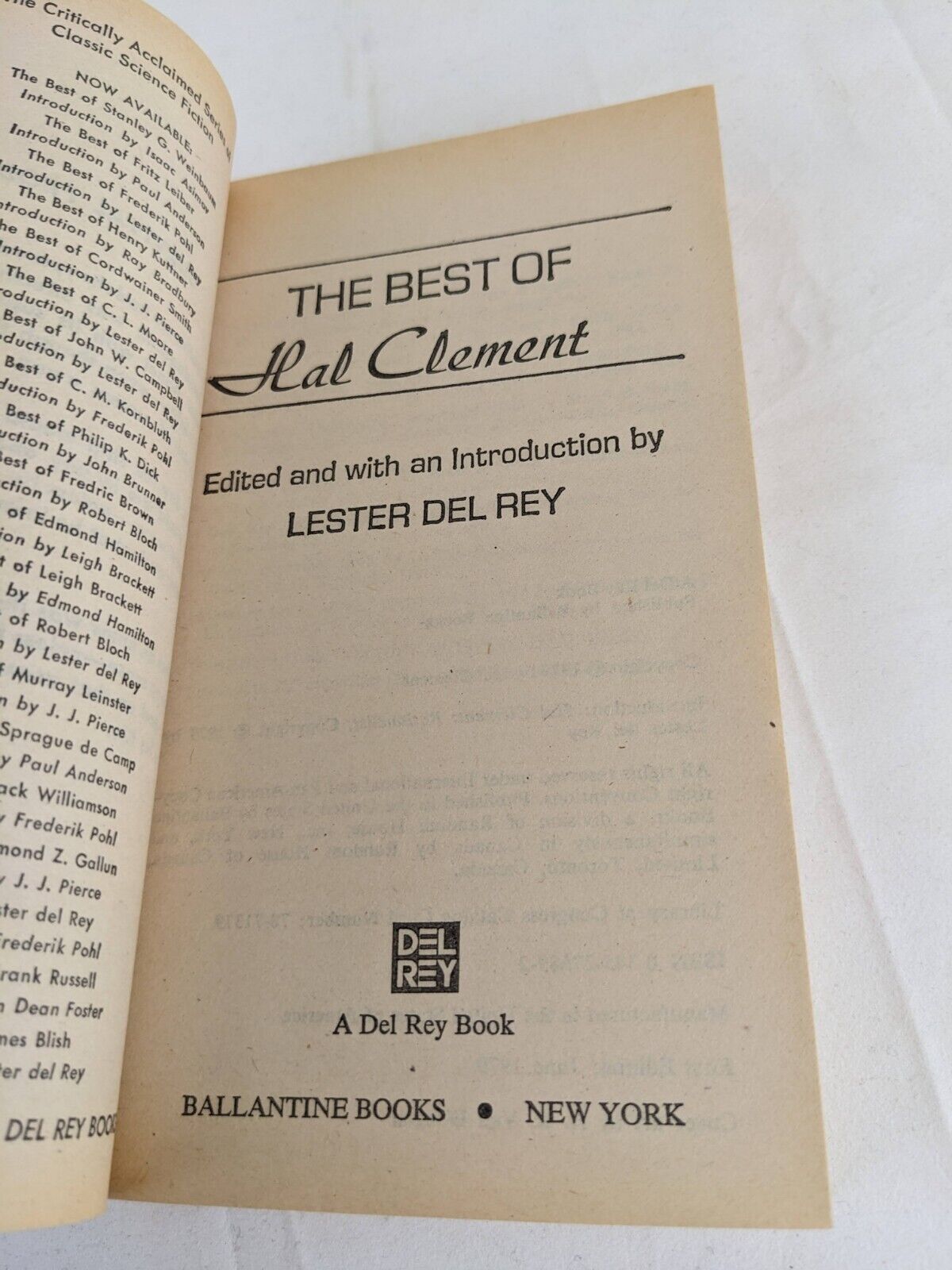 The best of Hal Clement edited by Lester Del Rey First Edition 1979