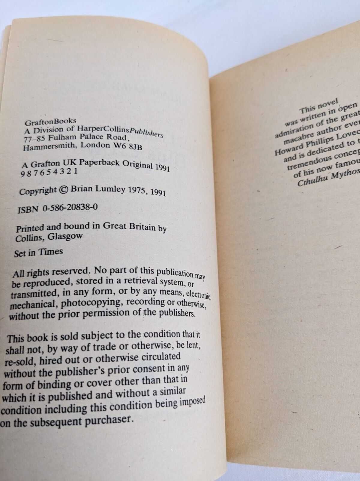 The transition of titus crow by Brian Lumley 1991 Titus Crow - Cthulhu Mythos