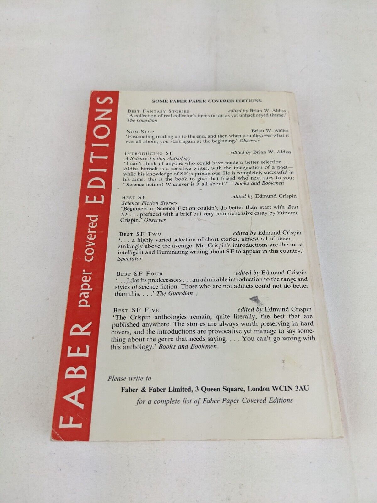 Best SF stories of Brian W. Aldiss 1972