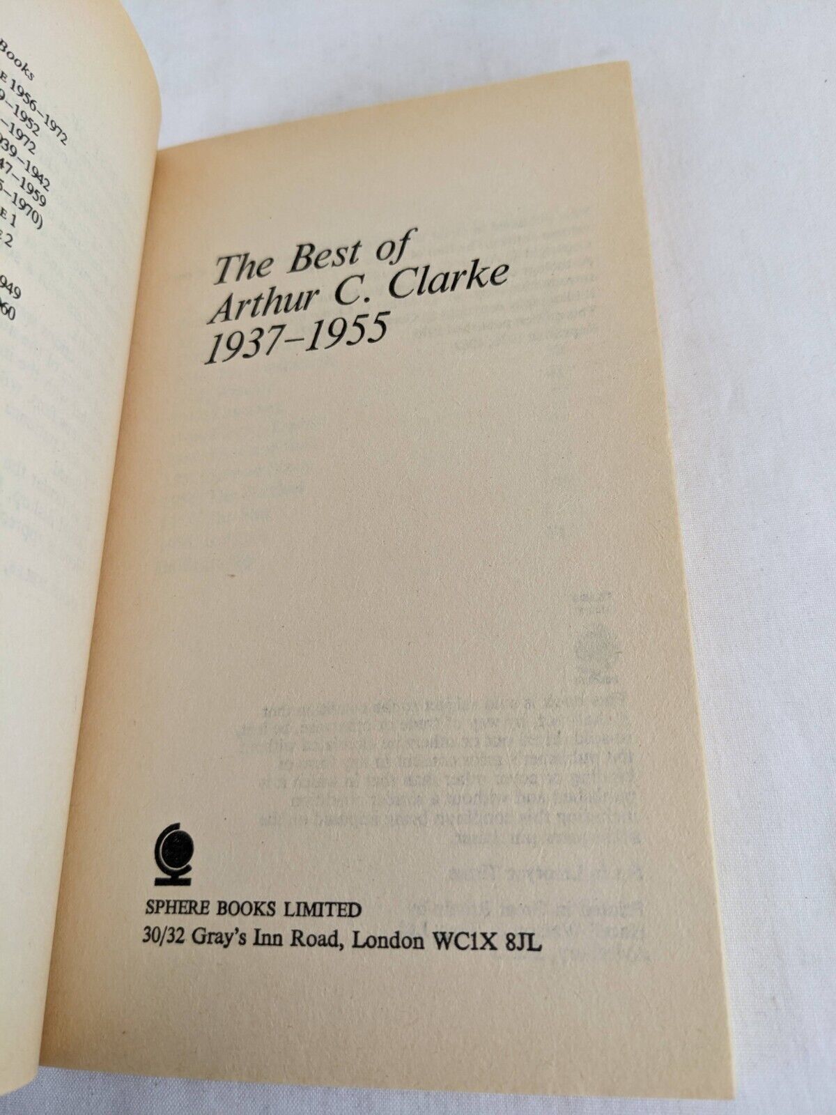 The best of Arthur C. Clarke 1937 - 1955 & 1956 - 1972 - Angus Wells 1982