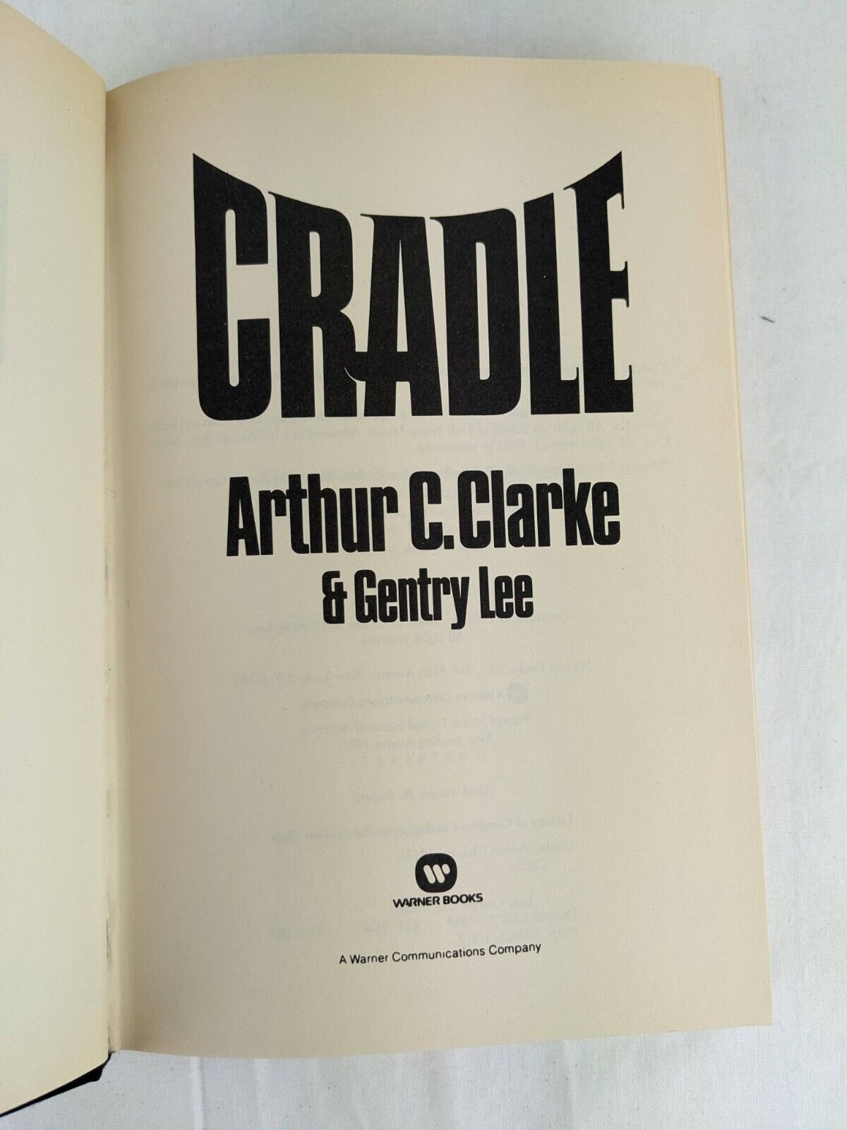 Cradle by Arthur C. Clarke & Gentry Lee hardcover 1988 First Edition First Print