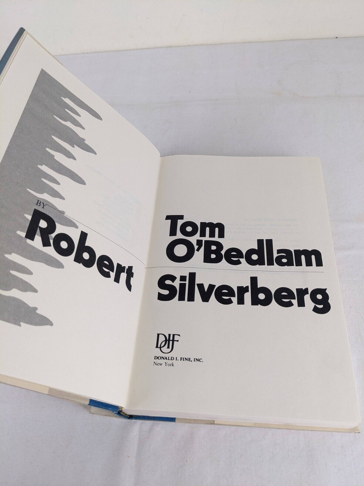 Tom O'Bedlam by Robert Silverberg 1985 hardcover US First Edition