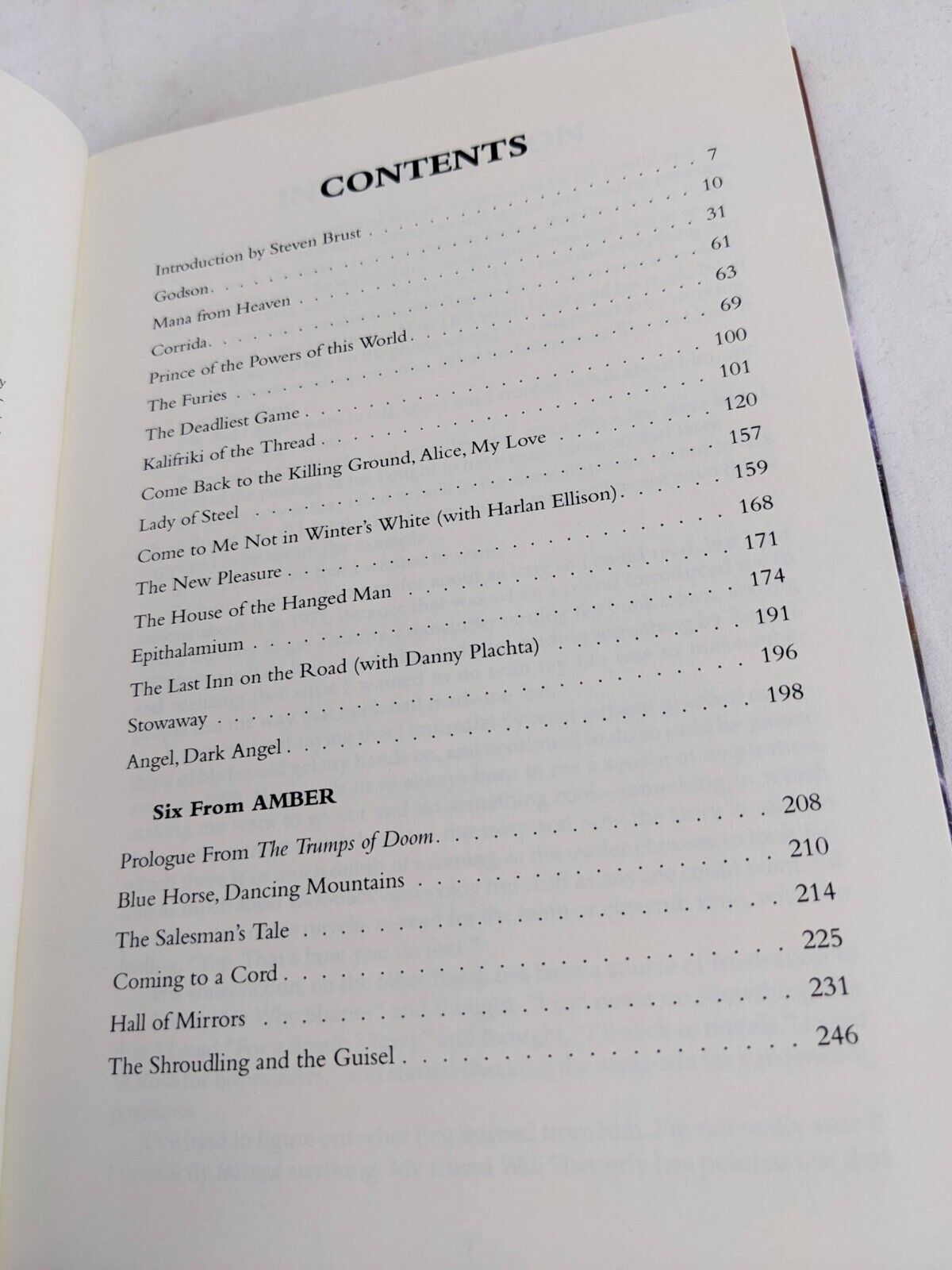 Manna from Heaven by Roger Zelazny Hardcover 2003