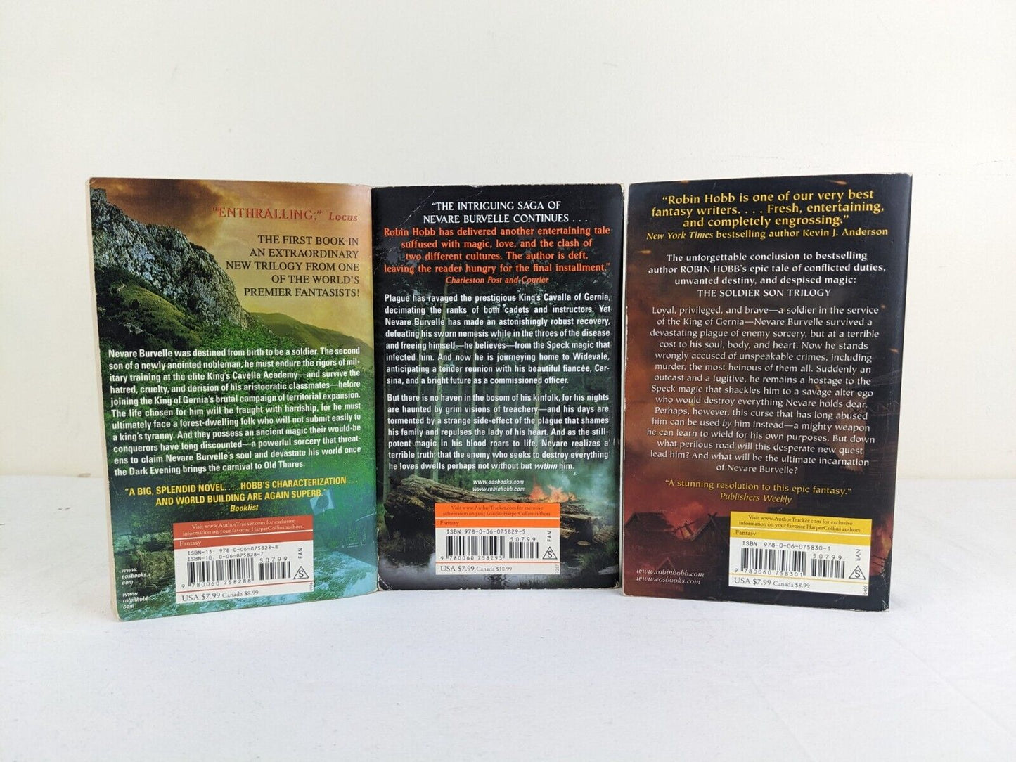 Soldier son trilogy by Robin Hobb 2006 Shaman's crossing Mage & Renegade's Magic