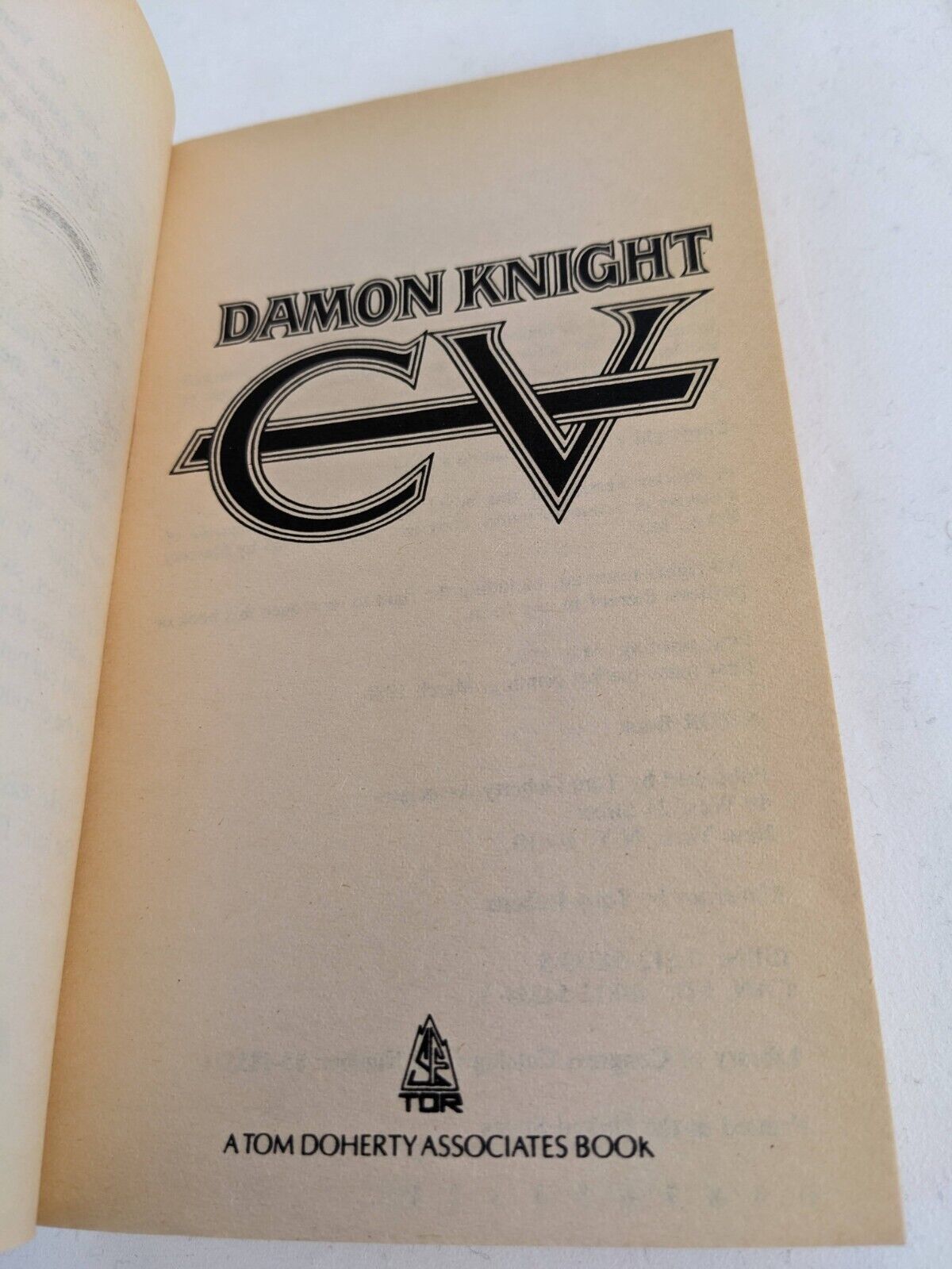 CV by Damon Knight 1986