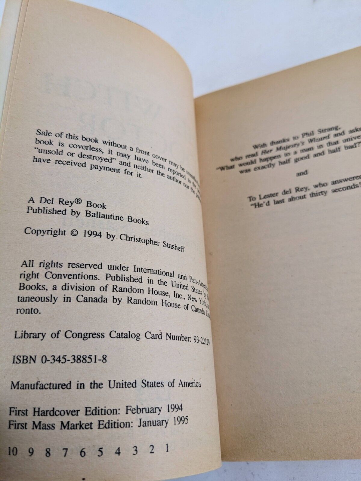 The witch doctor by Christopher Stasheff 1995 - A wizard in Rhyme