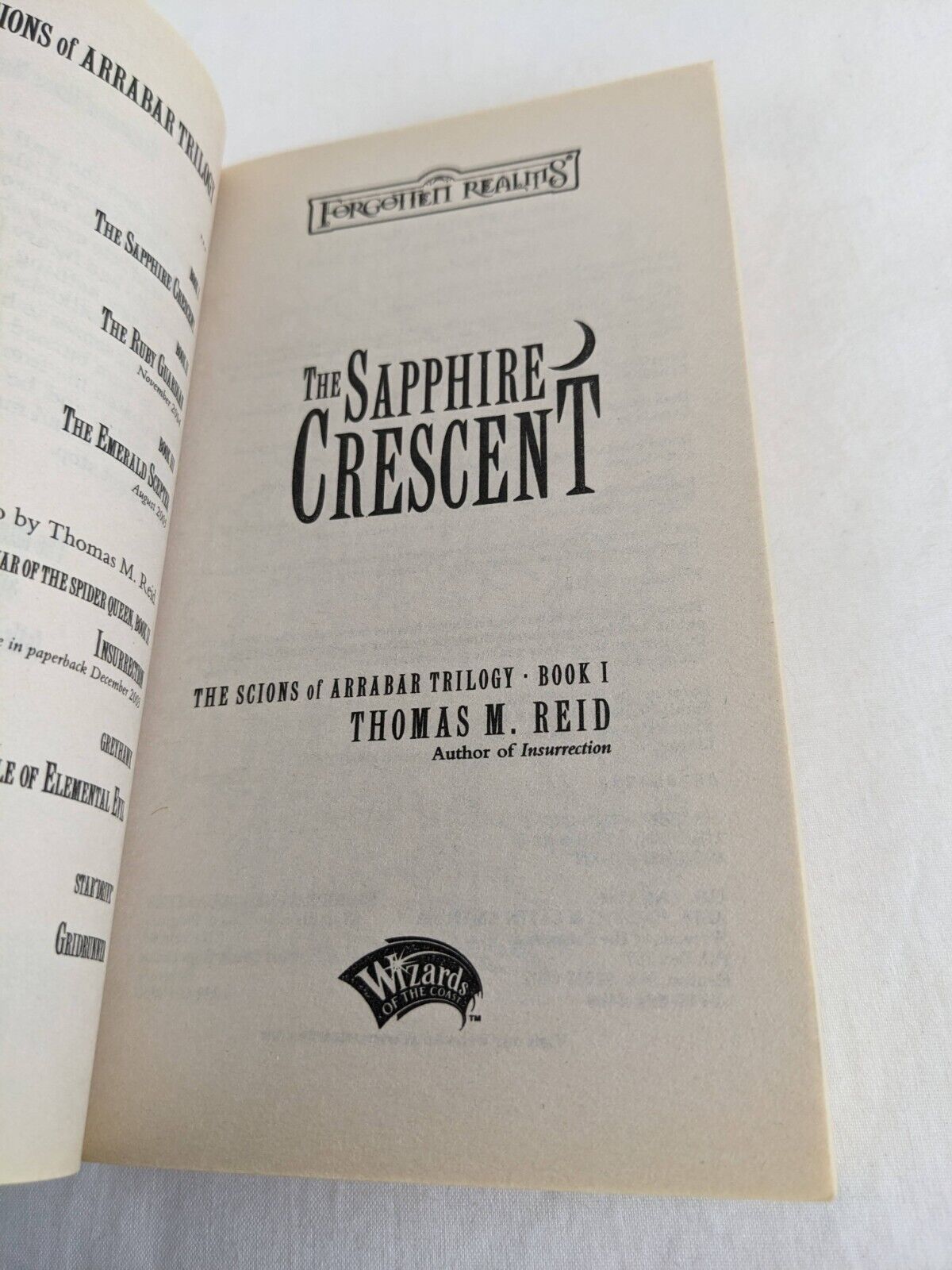 Forgotten Realms: The sapphire crescent by Thomas M. Reid 2003 Scions Arrabar