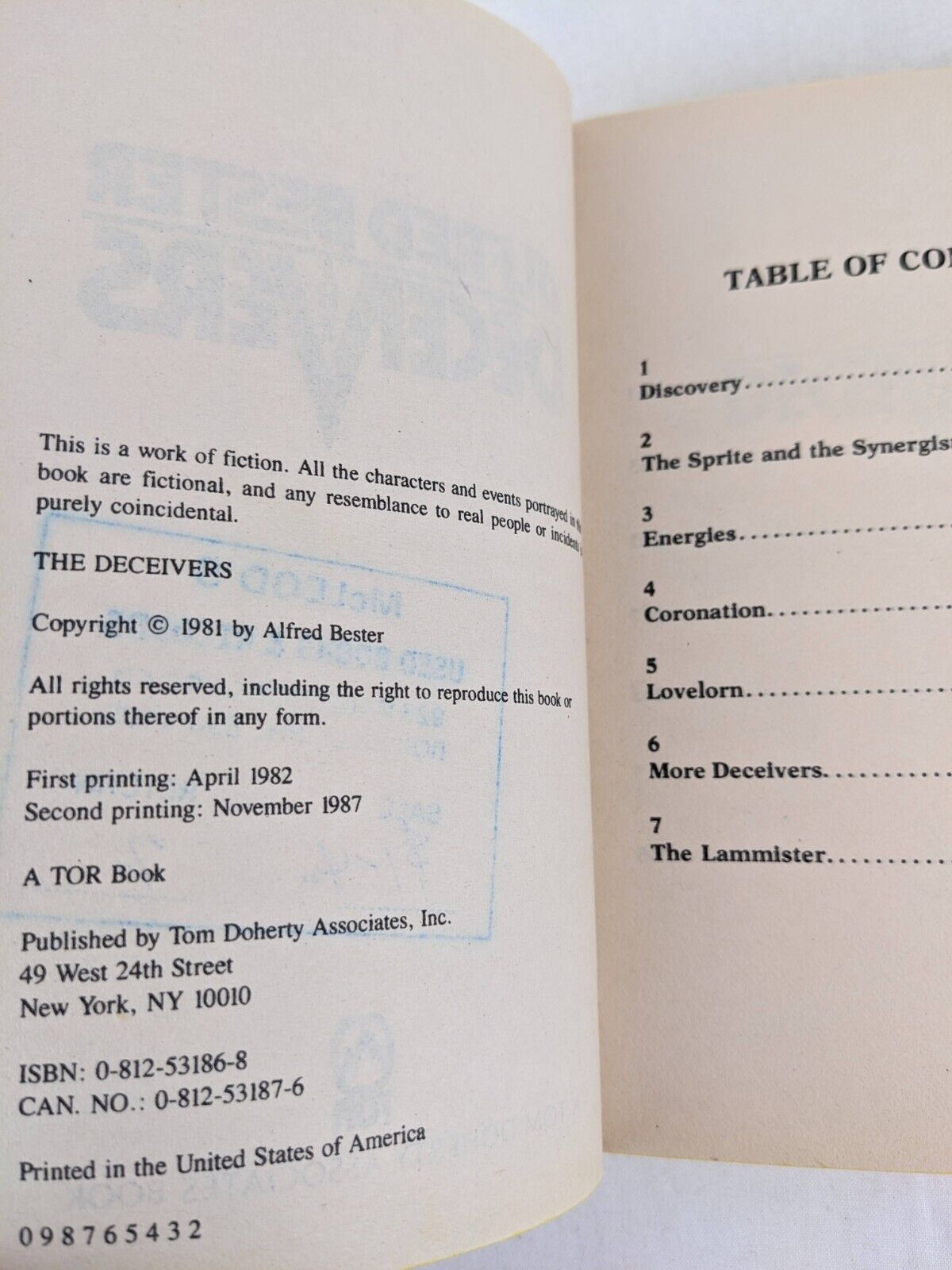 The deceivers by Alfred Bester 1987