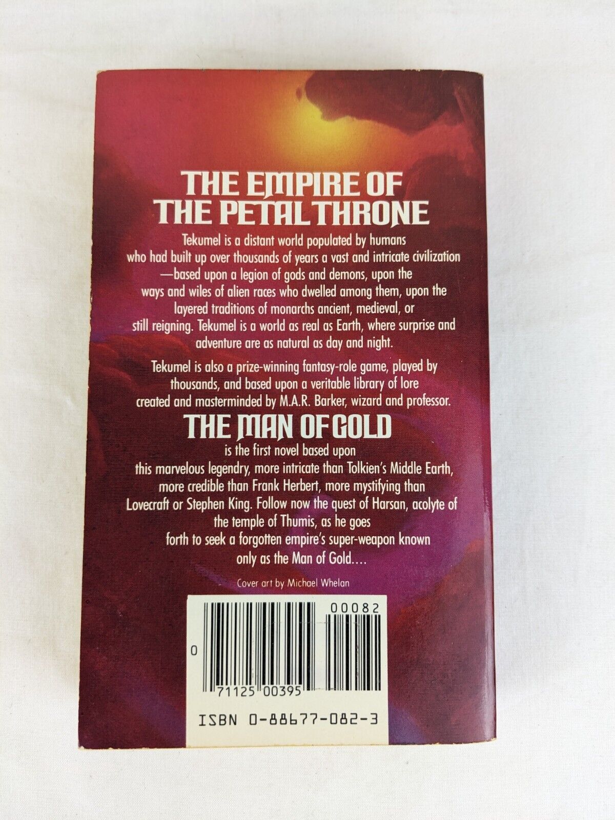 The man of gold by M. A. R. Barker 1984 - Tekumel empire of the petal throne d&d
