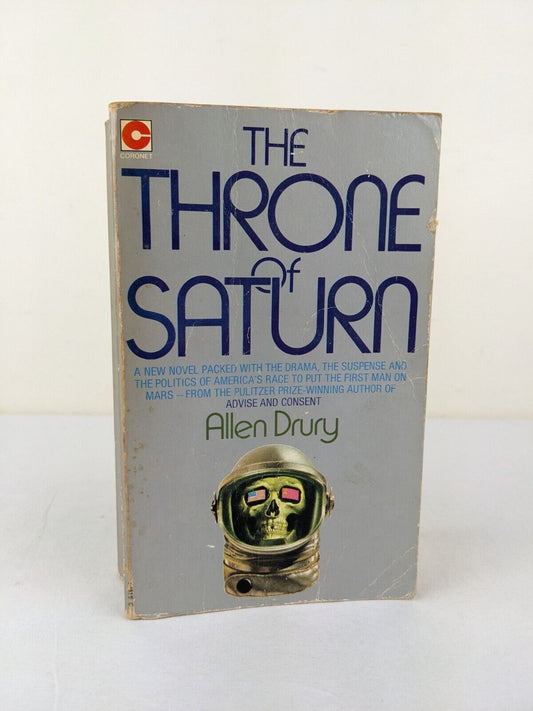 The throne of Saturn; space & politics fiction by Allen Drury - Coronet 1973