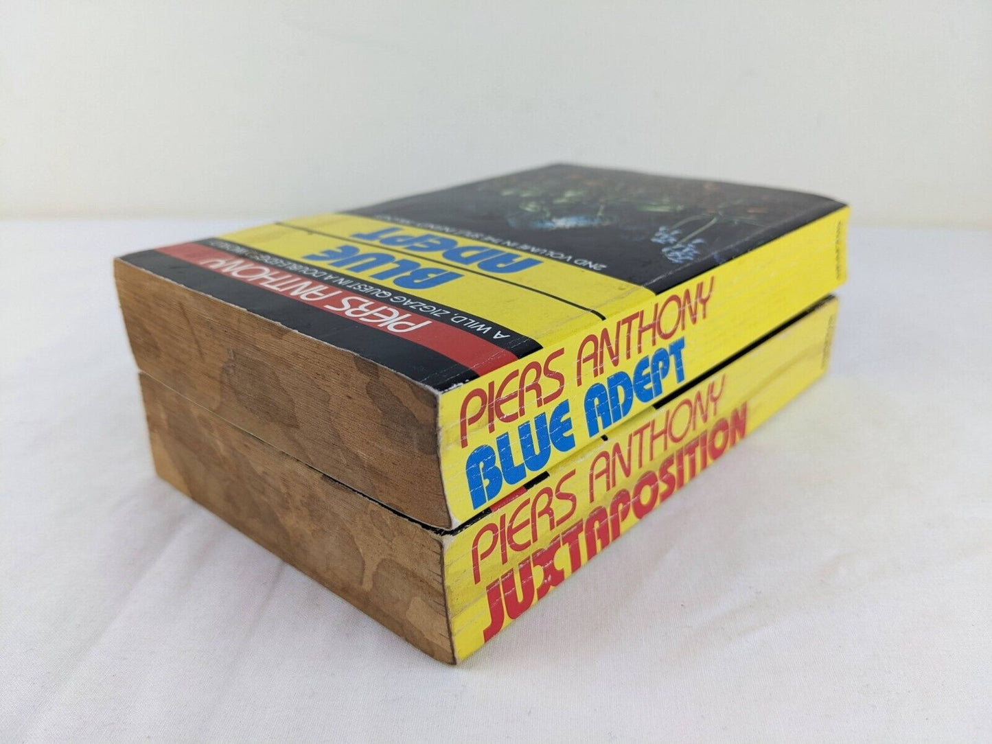 Blue Adept & Juxtaposition by Piers Anthony 1989 Split Infinity