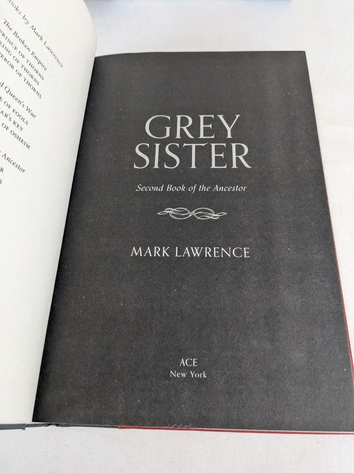 Red Sister and Grey Sister by Mark Lawrence 2017 Hardcover Book of Ancestor