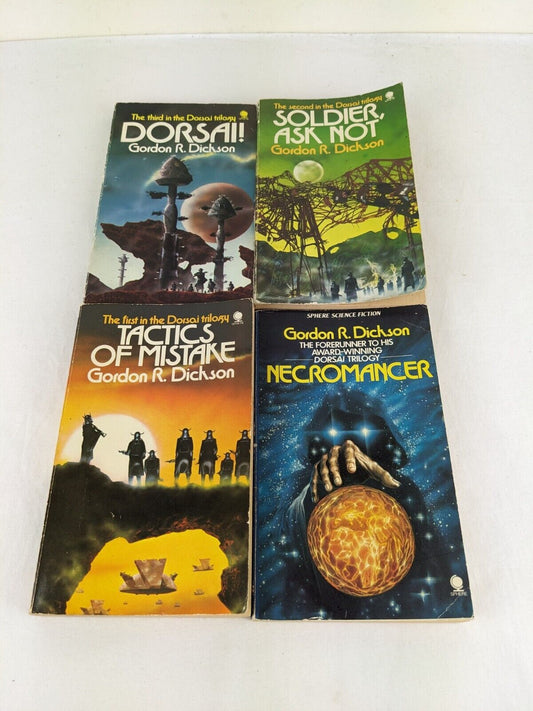 Gordon R. Dickson x4 Dorsai, Solder, Tactics & Necromancer 1975