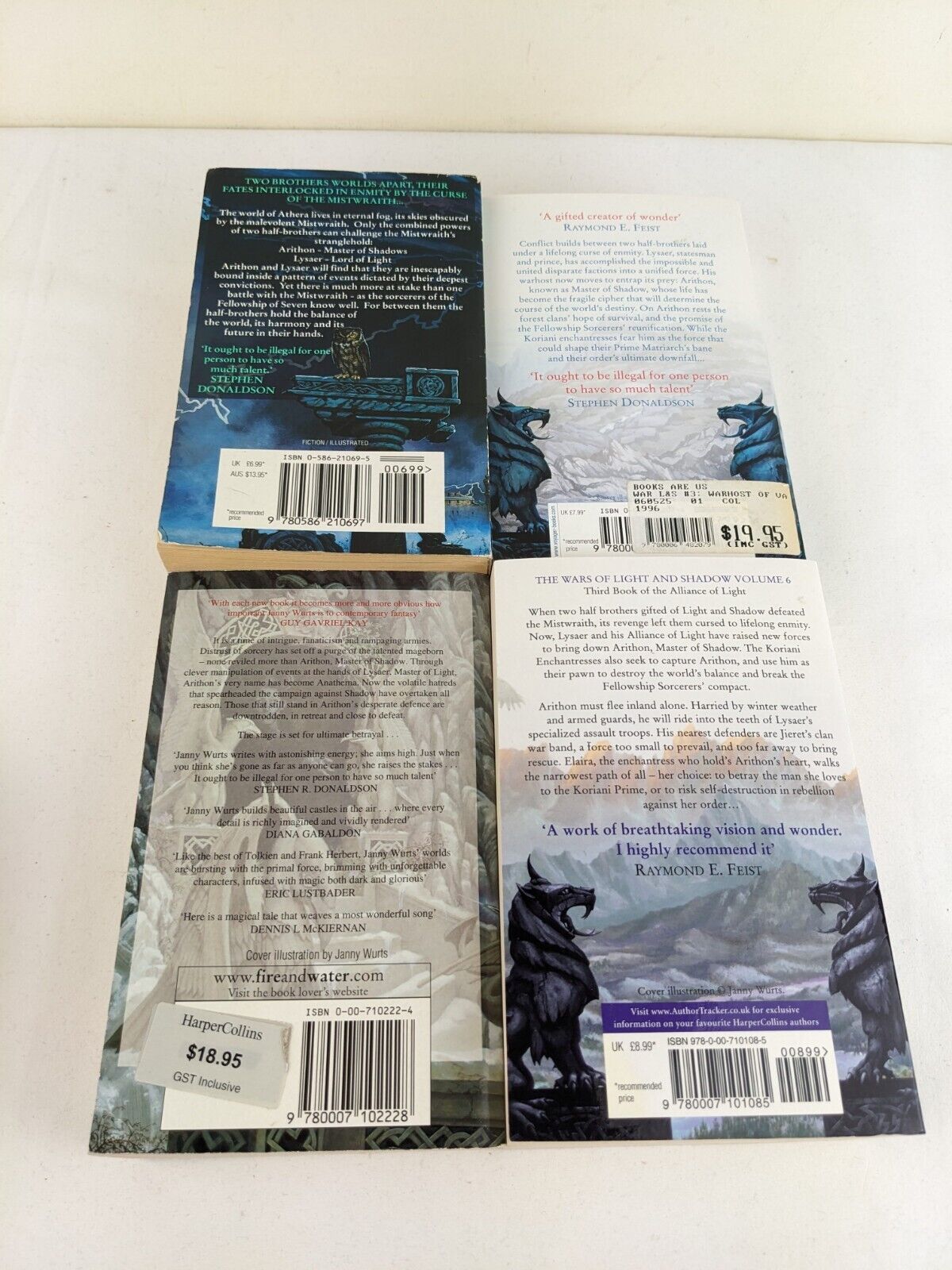 The wars of light and shadow by Janny Wurts Mistwraith Vastmark Gate Conspiracy