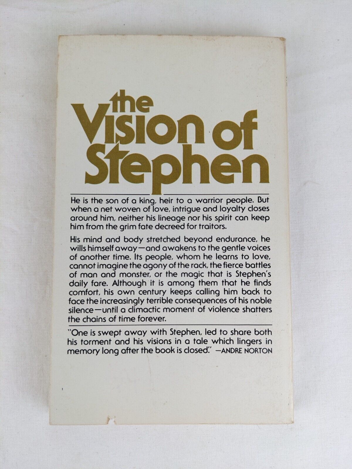 The vision of Stephen by Lolah Burford 1979 Ace books