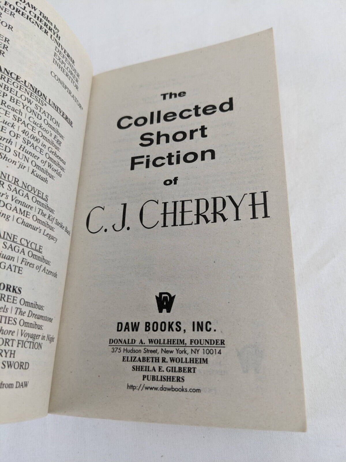 The collected short fiction of C.J. Cherryh 2008 Daw publishing