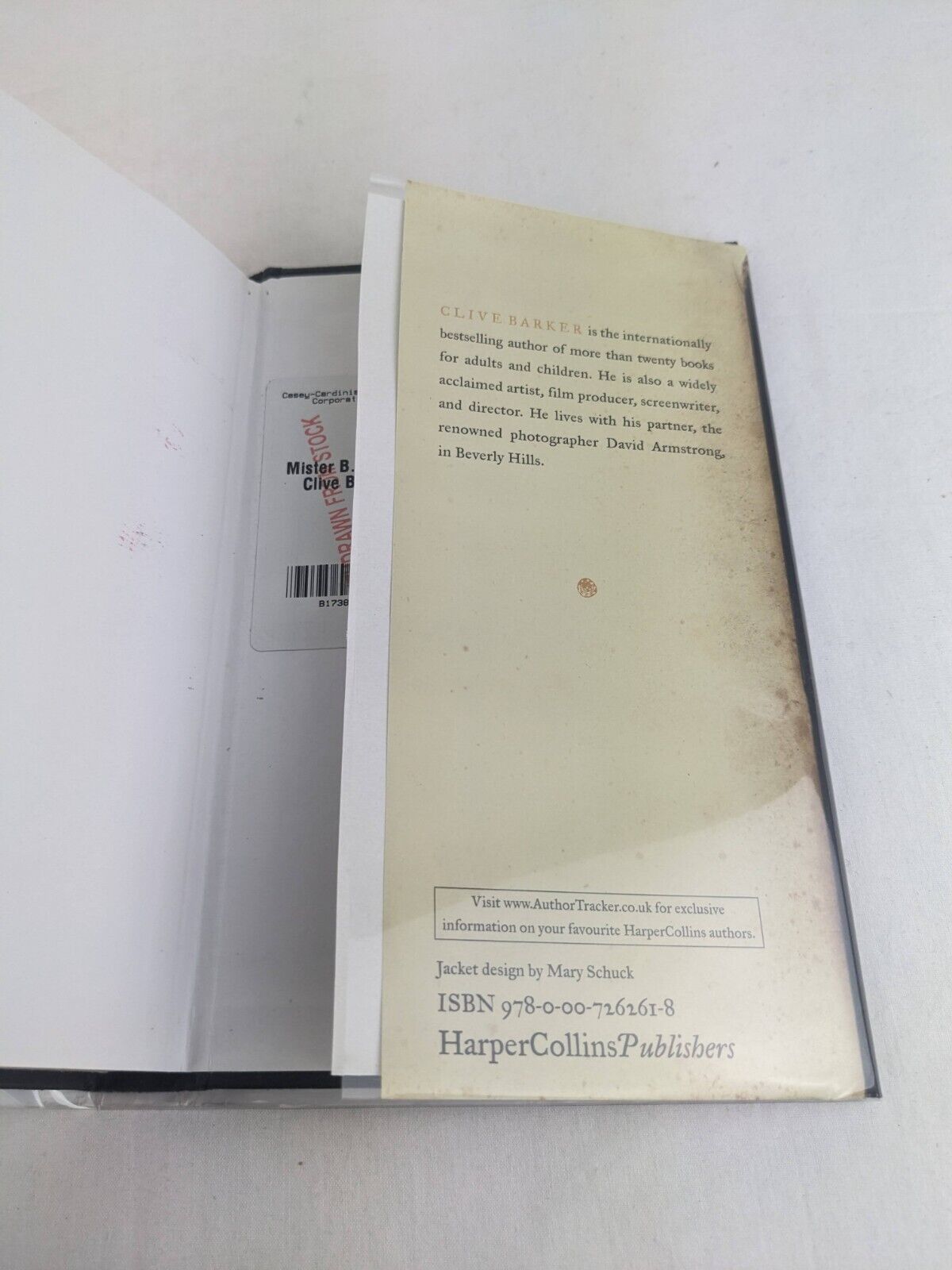 Mister B. Gone by Clive Barker 2007 Hardcover