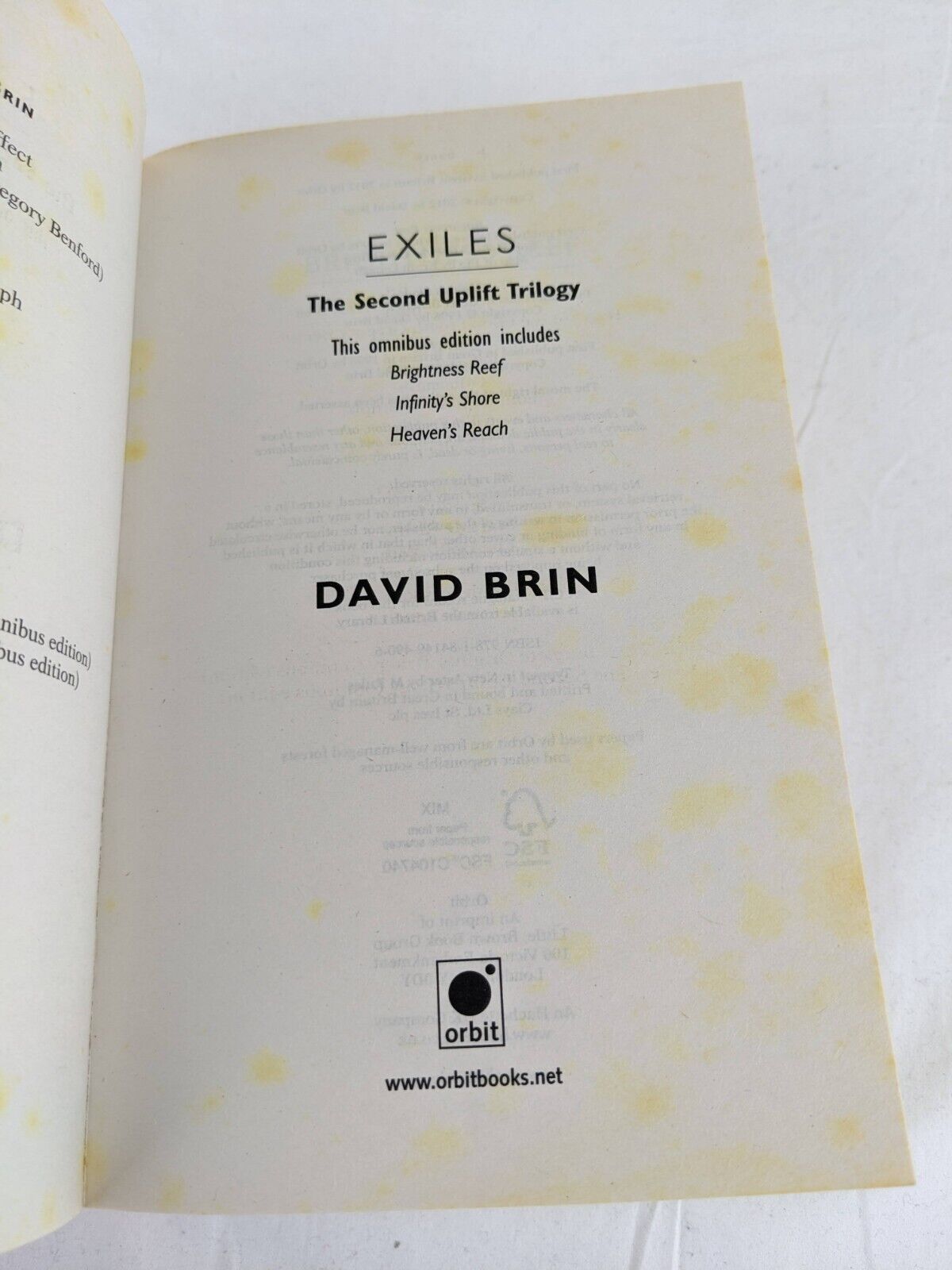 Uplift Trilogy & Exiles: Uplift storm trilogy by David Brin 2012