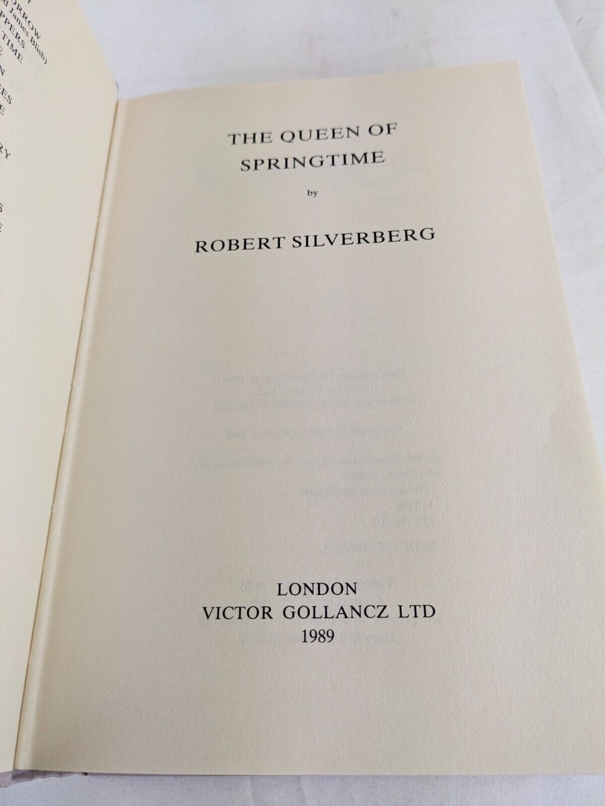 Winter's end & Queen of springtime by Robert Silverberg 1988 New Springtime HC