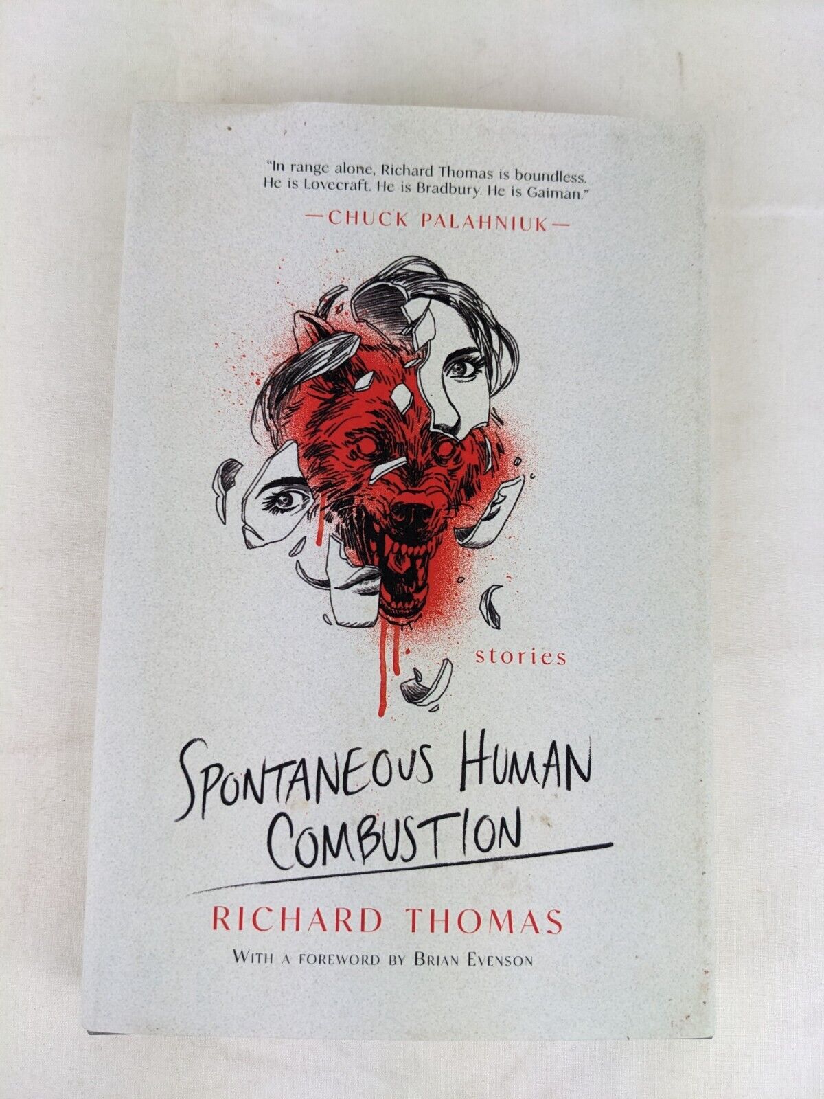 Spontaneous Human combustion by Richard Thomas 2022 hardcover short story horror