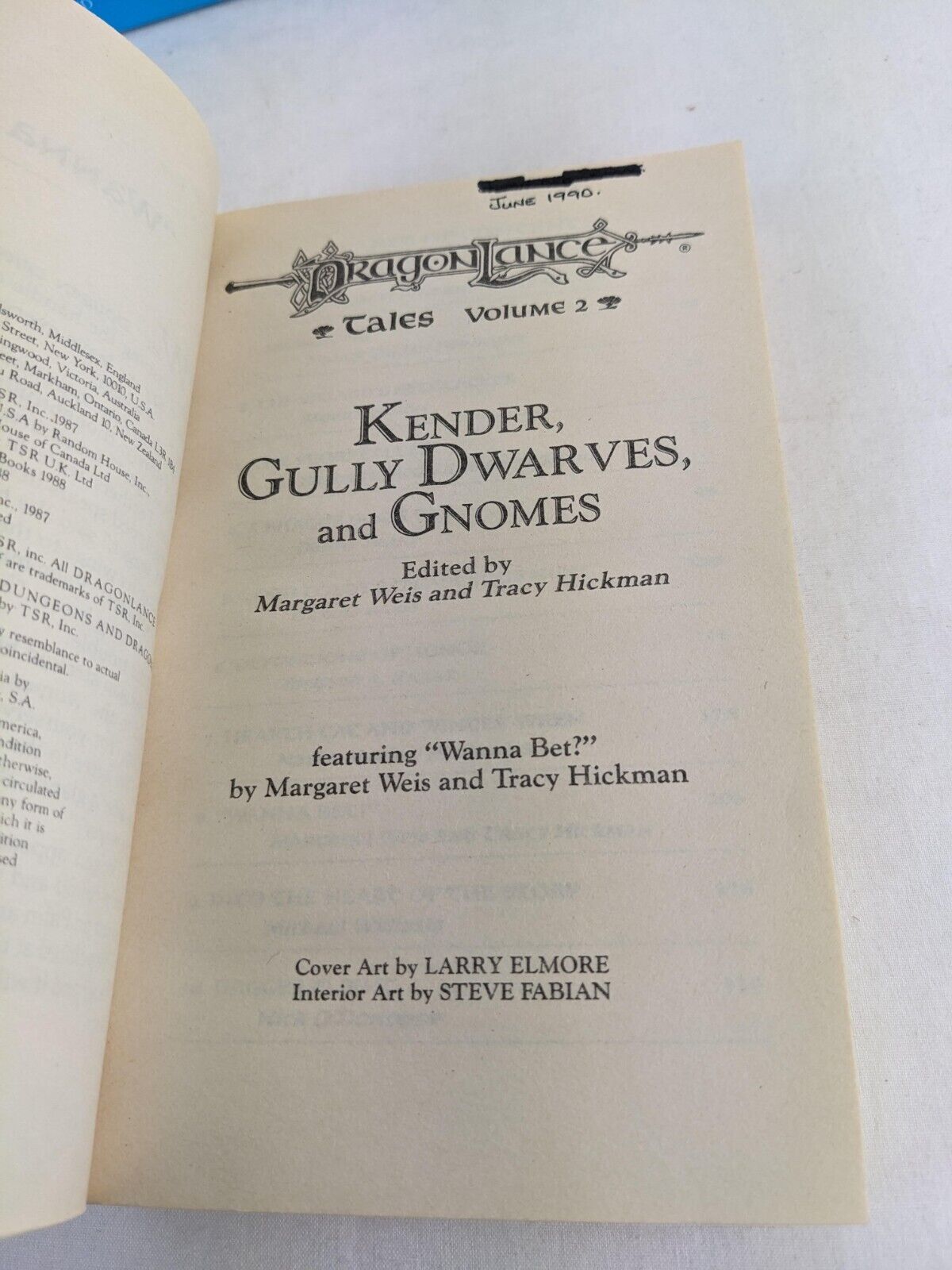 Dragonlance tales x 2: Kender, gully & love and war by Weis & Hickman 1988