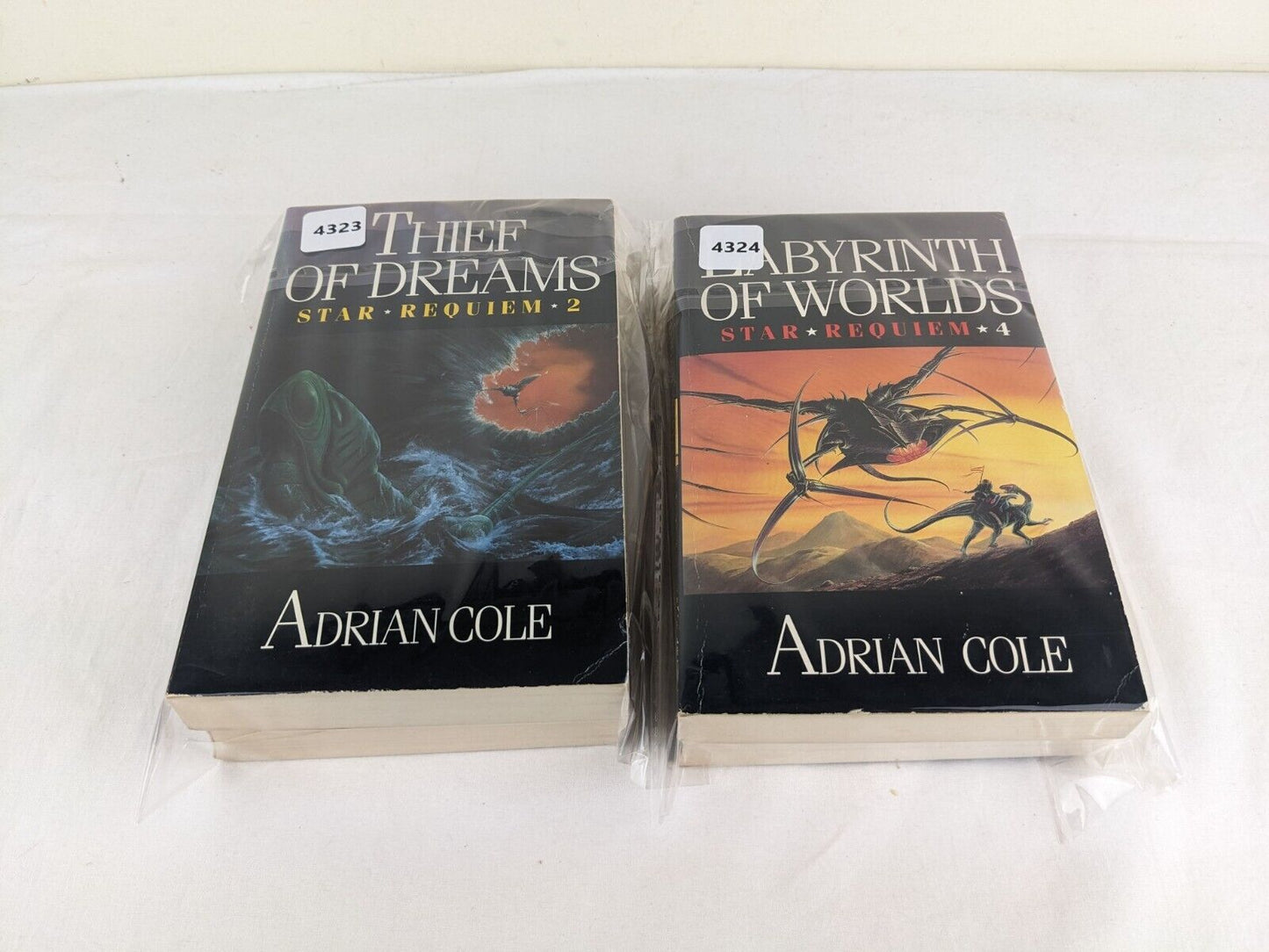 Star Requiem series complete by Adrian Cole -Storms, dreams, heaven, worlds 1989