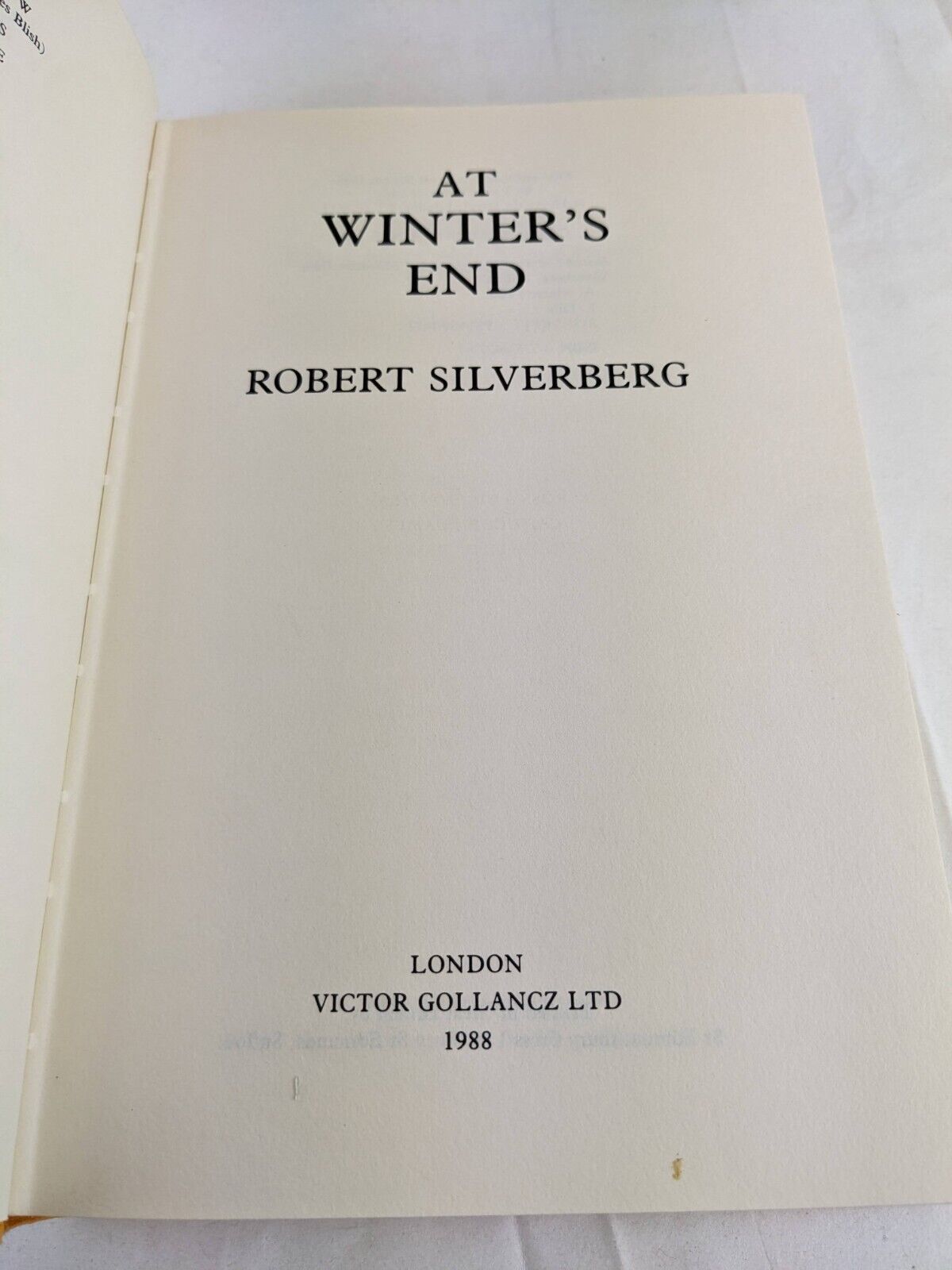 Winter's end & Queen of springtime by Robert Silverberg 1988 New Springtime HC