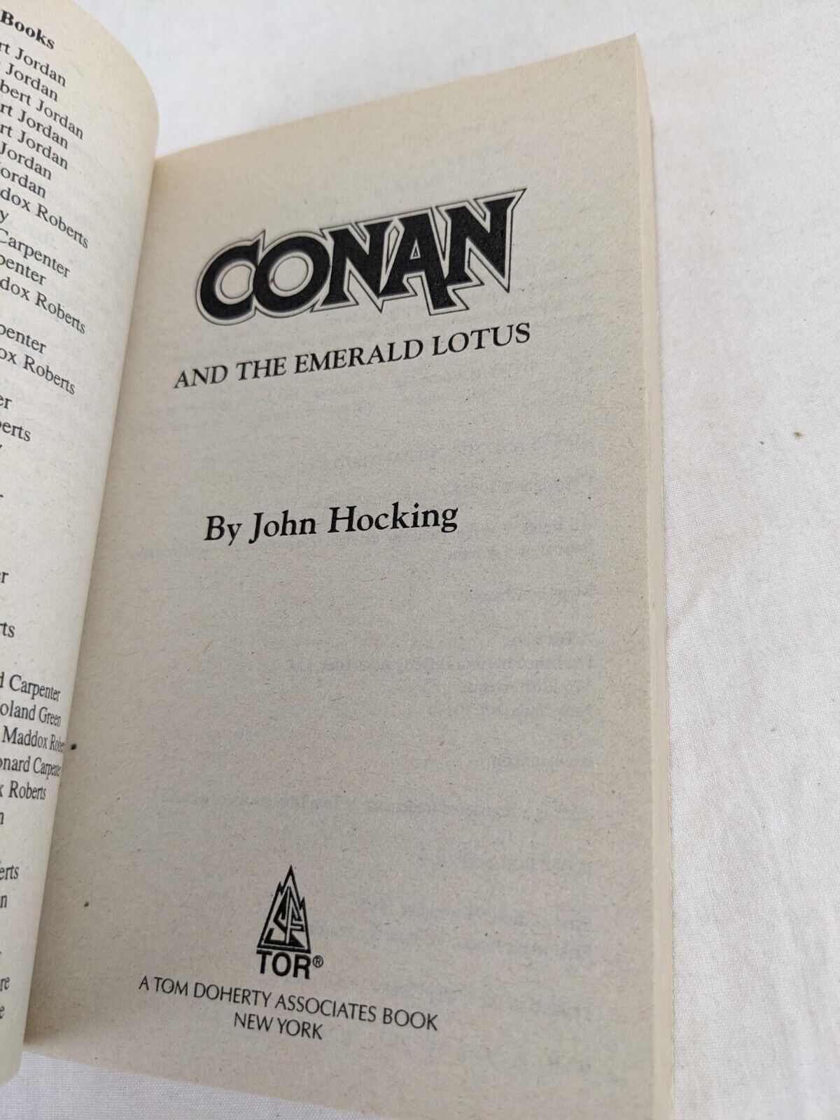 Conan and the emerald lotus by John C. Hocking 1999