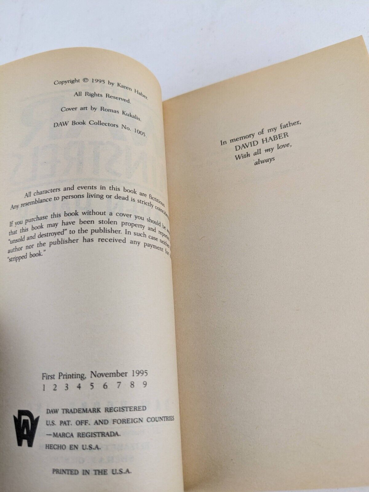 War Minstrels by Karen Haber 1995 Woman without a shadow & War Minstrels