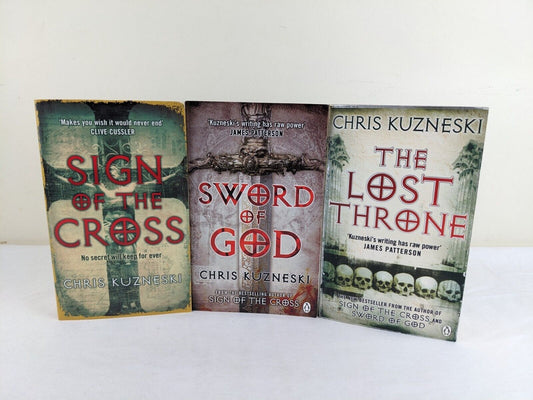 Payne & Jones Series x 3 by Chris Kuzneski 2006 Cross, God & Throne