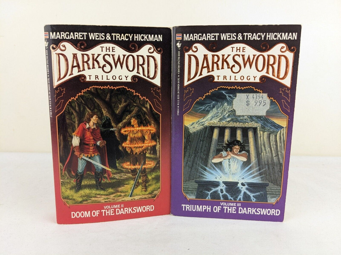 The Darksword books 2 & 3 by Margaret Weis & Tracy Hickman 1988