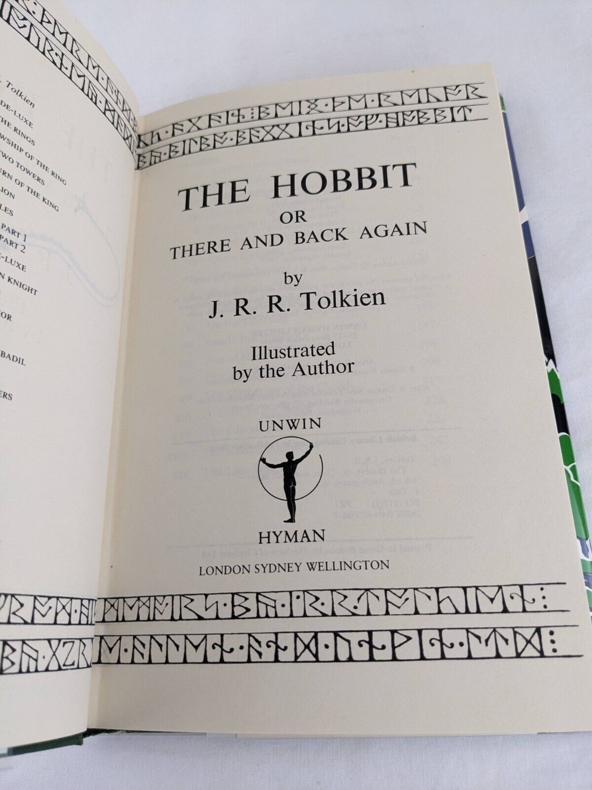 The hobbit by J.R.R. Tolkien Fourth Edition 1990 Hardcover Tolkien Illustrated