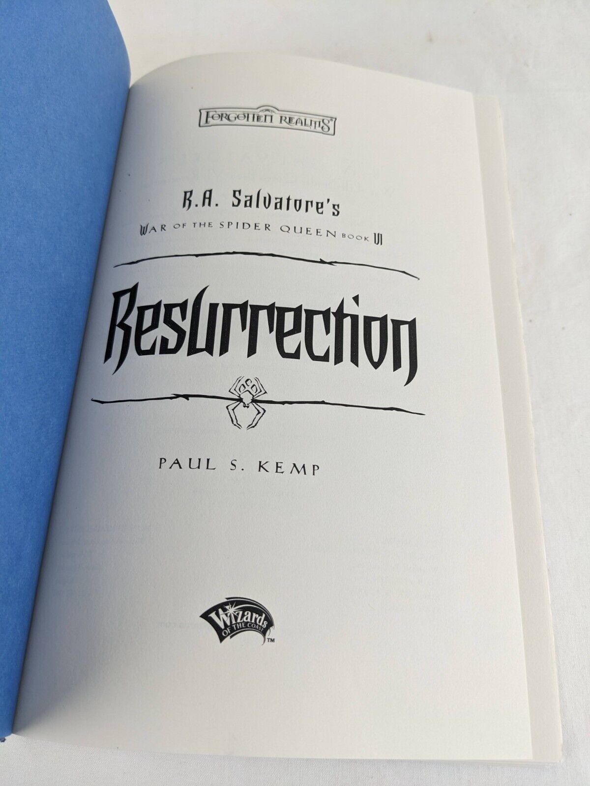 Resurrection by Paul S. Kemp 2005 First Edition Hardcover Spider Queen