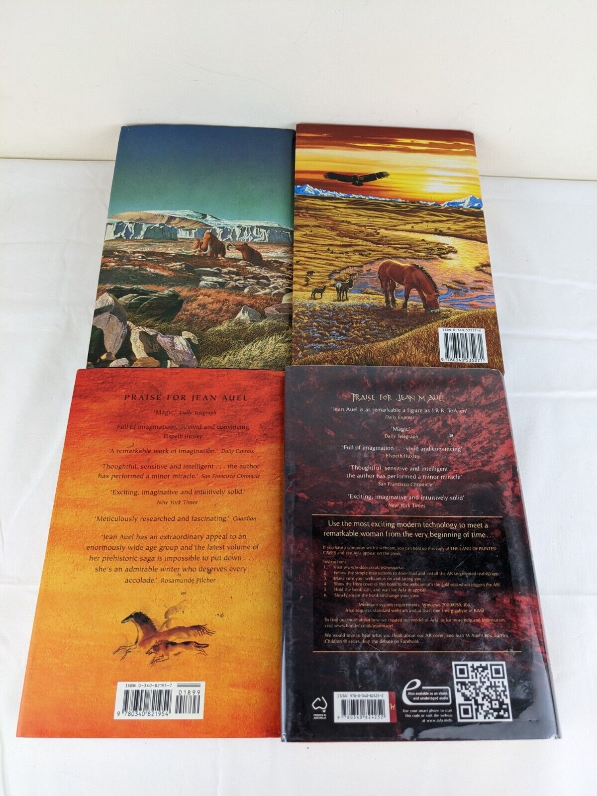 Children of the earth by Jean M. Auel books 3-6 Mammoth, Passage, Stone & caves