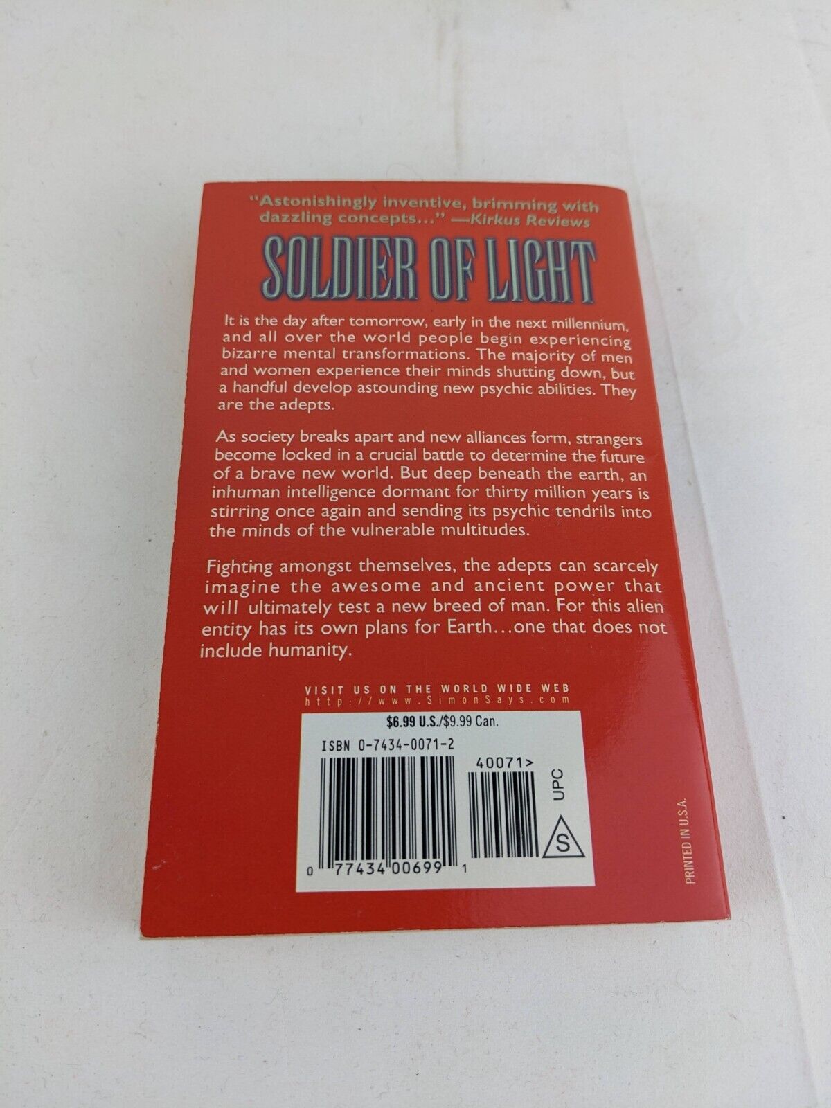 Soldier of light by John De Lancie 2001