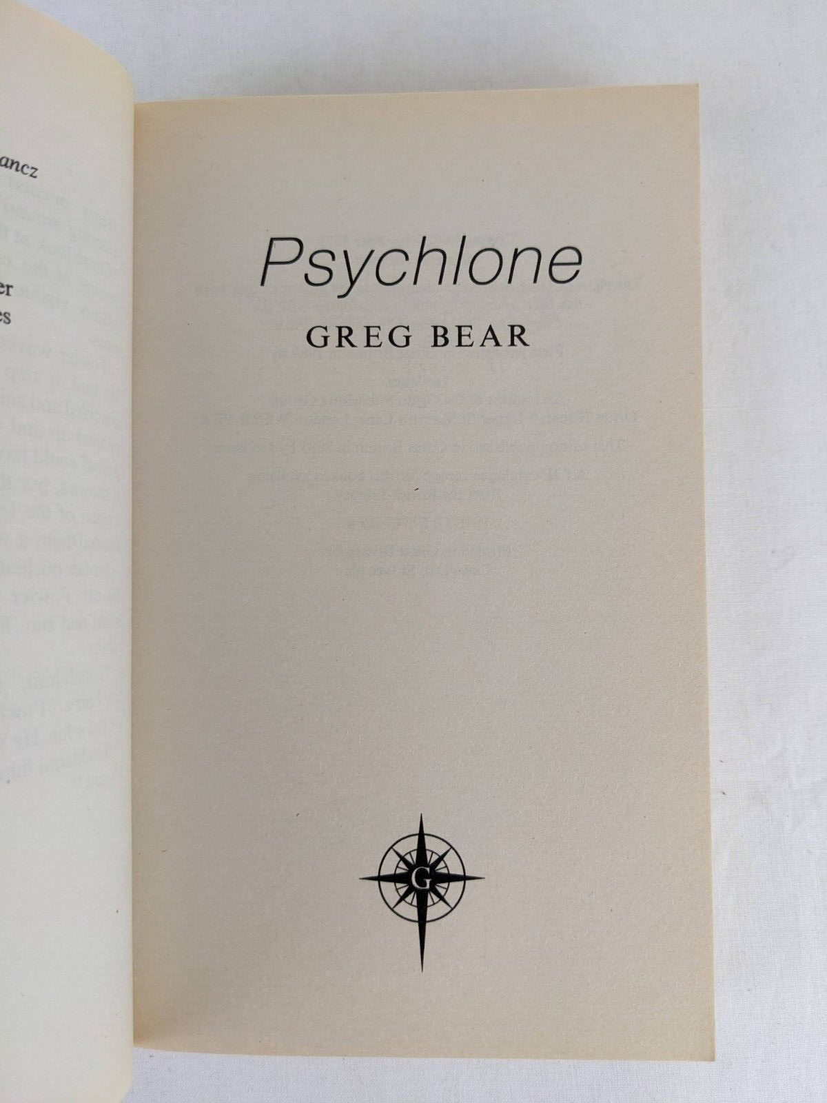 Psychlone by Greg Bear 1989
