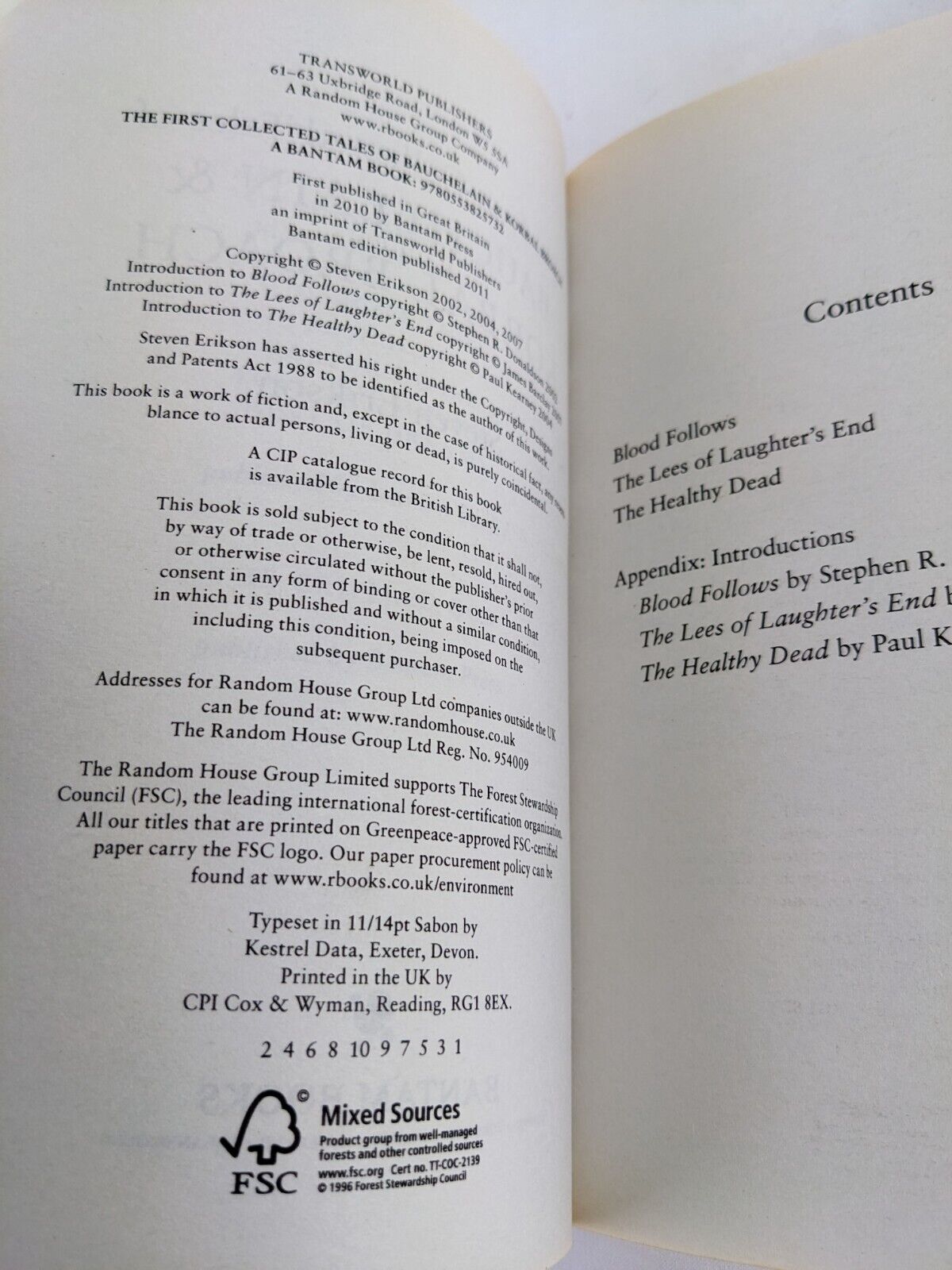 Bauchelain & Korbal Broach by Steven Erikson 2011