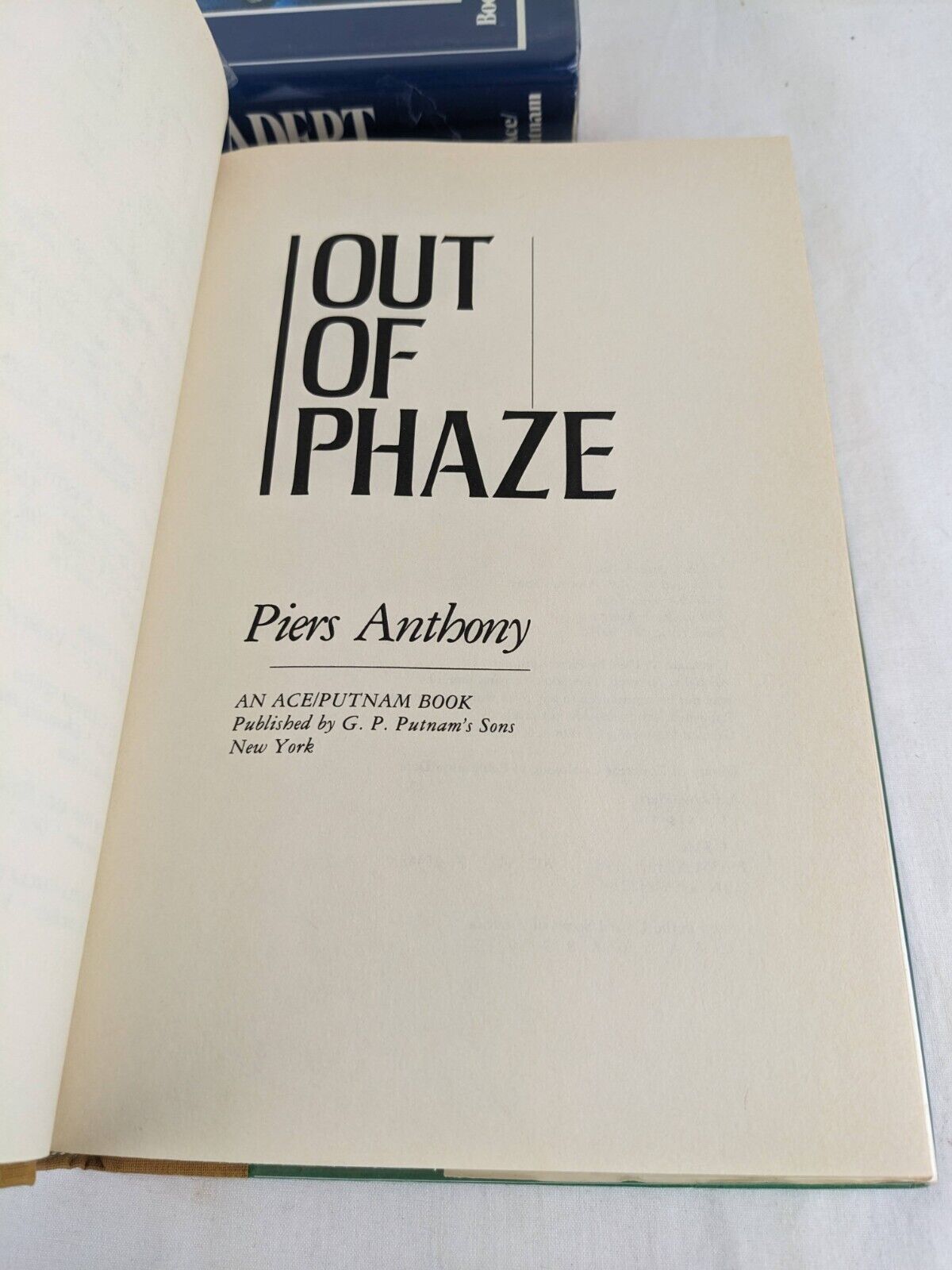 Out of Phaze & Robot Adept by Piers Anthony 1987 Hardcover Apprentice Adept