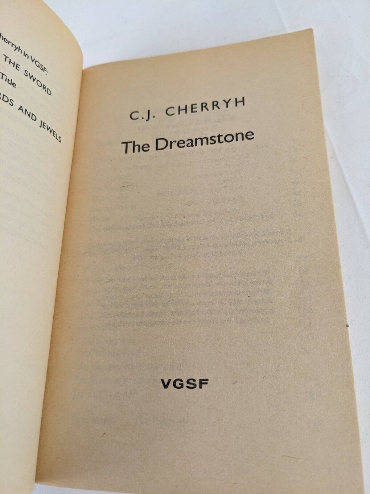 The dreamstone by C.J. Cherryh 1987 Arafel
