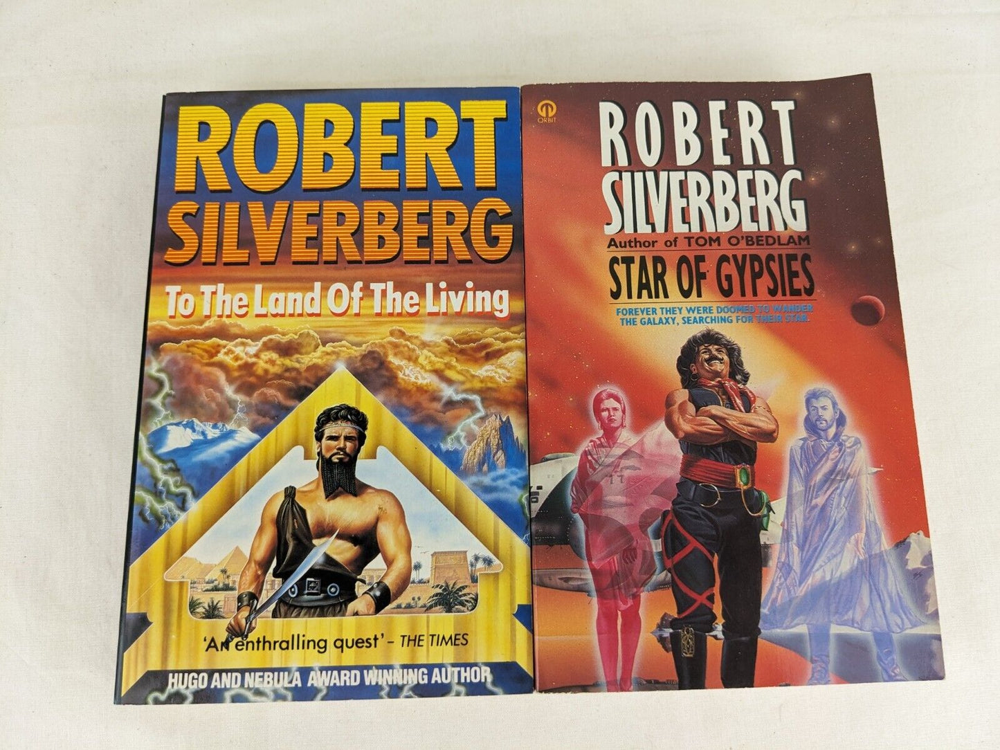 Robert Silverberg x 2 - Land of the living 1990 & Star of Gypsies 1987