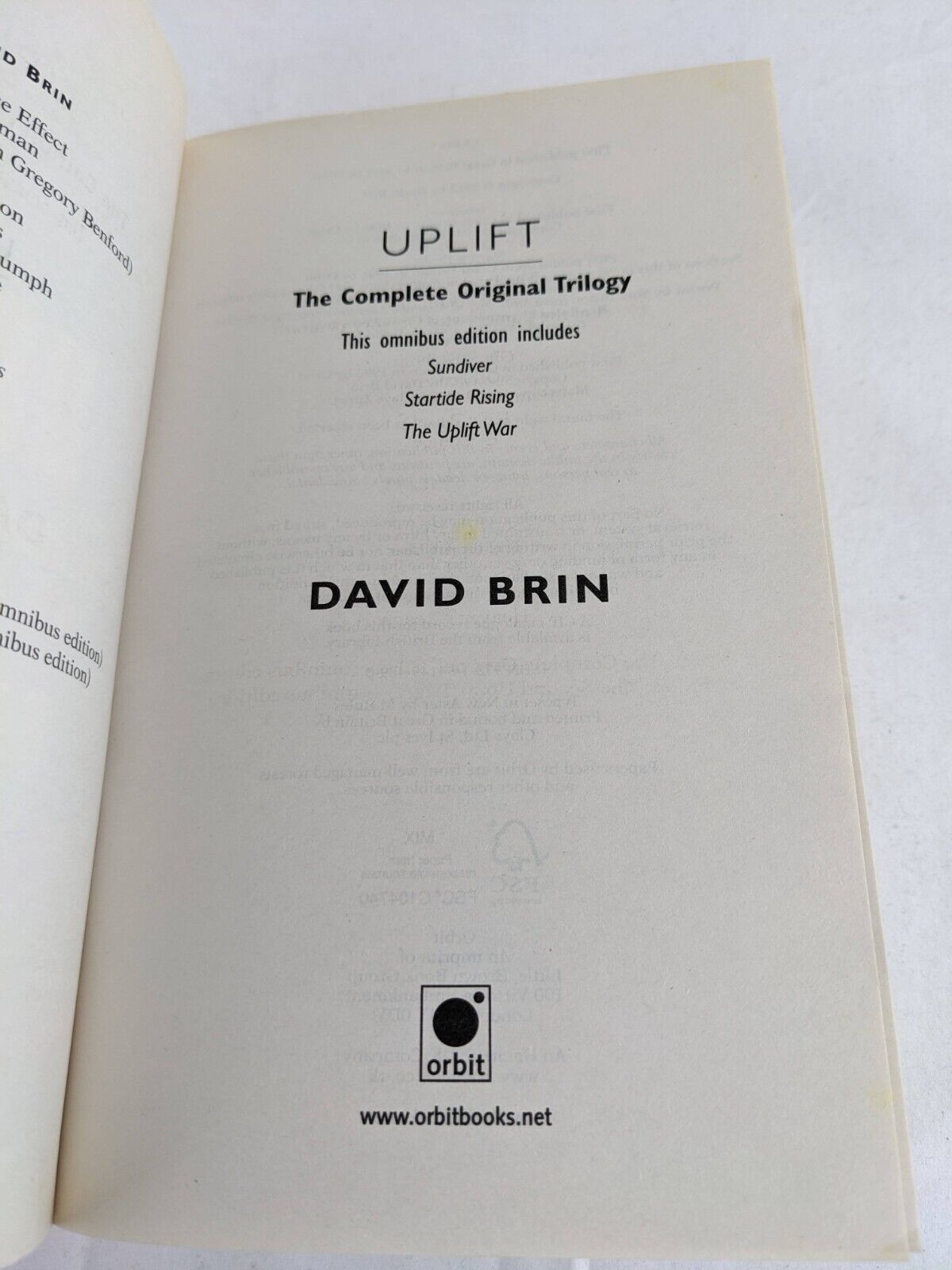 Uplift Trilogy & Exiles: Uplift storm trilogy by David Brin 2012