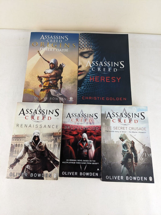 Assassin's Creed x 5 by Oliver Bowden & Christie Golden - Desert Oath, Heresy et