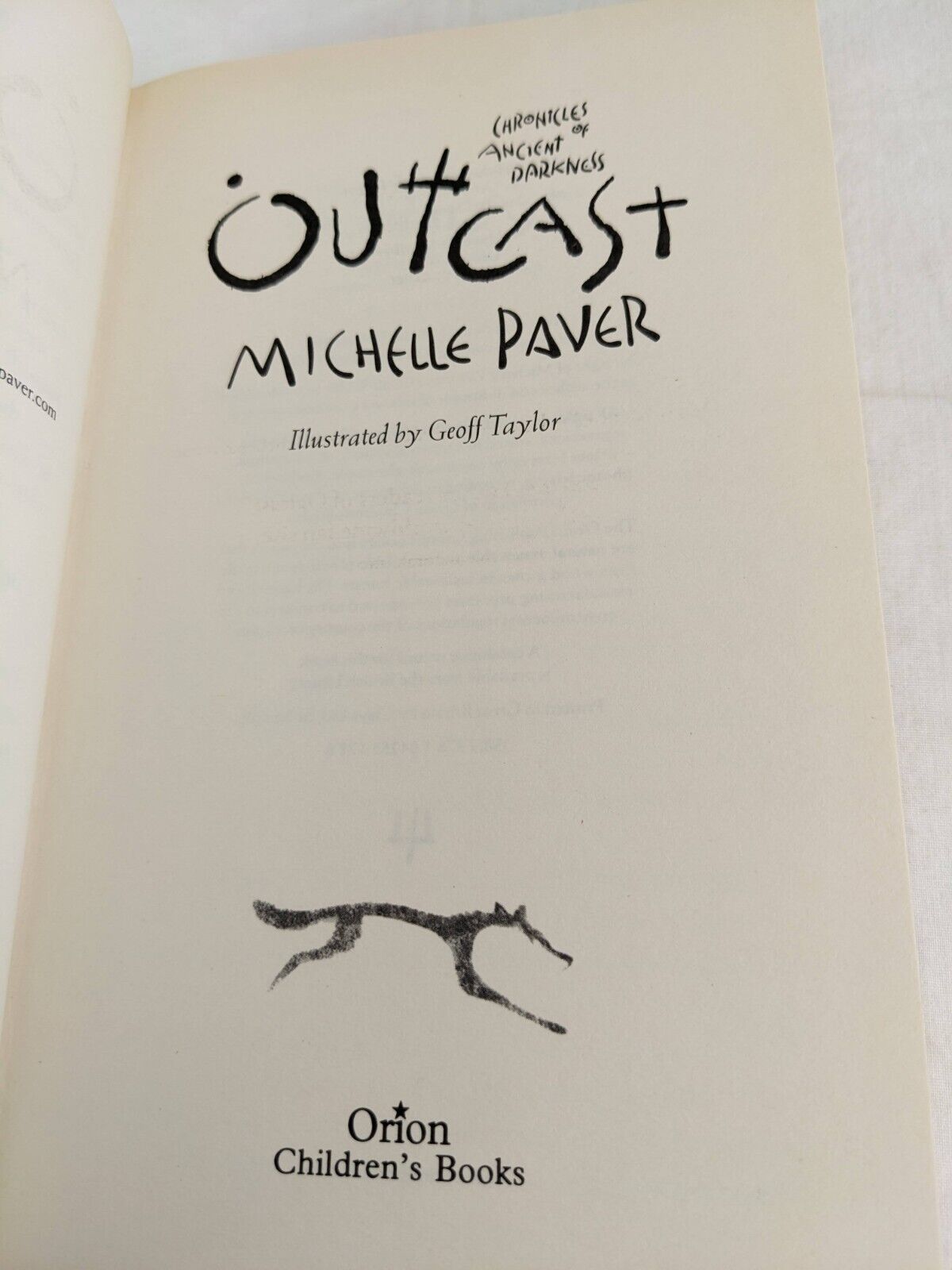 Ancient of darkness x4 by Michelle Paver 2004 Hardcover Wolf, Outcast, Oath etc.